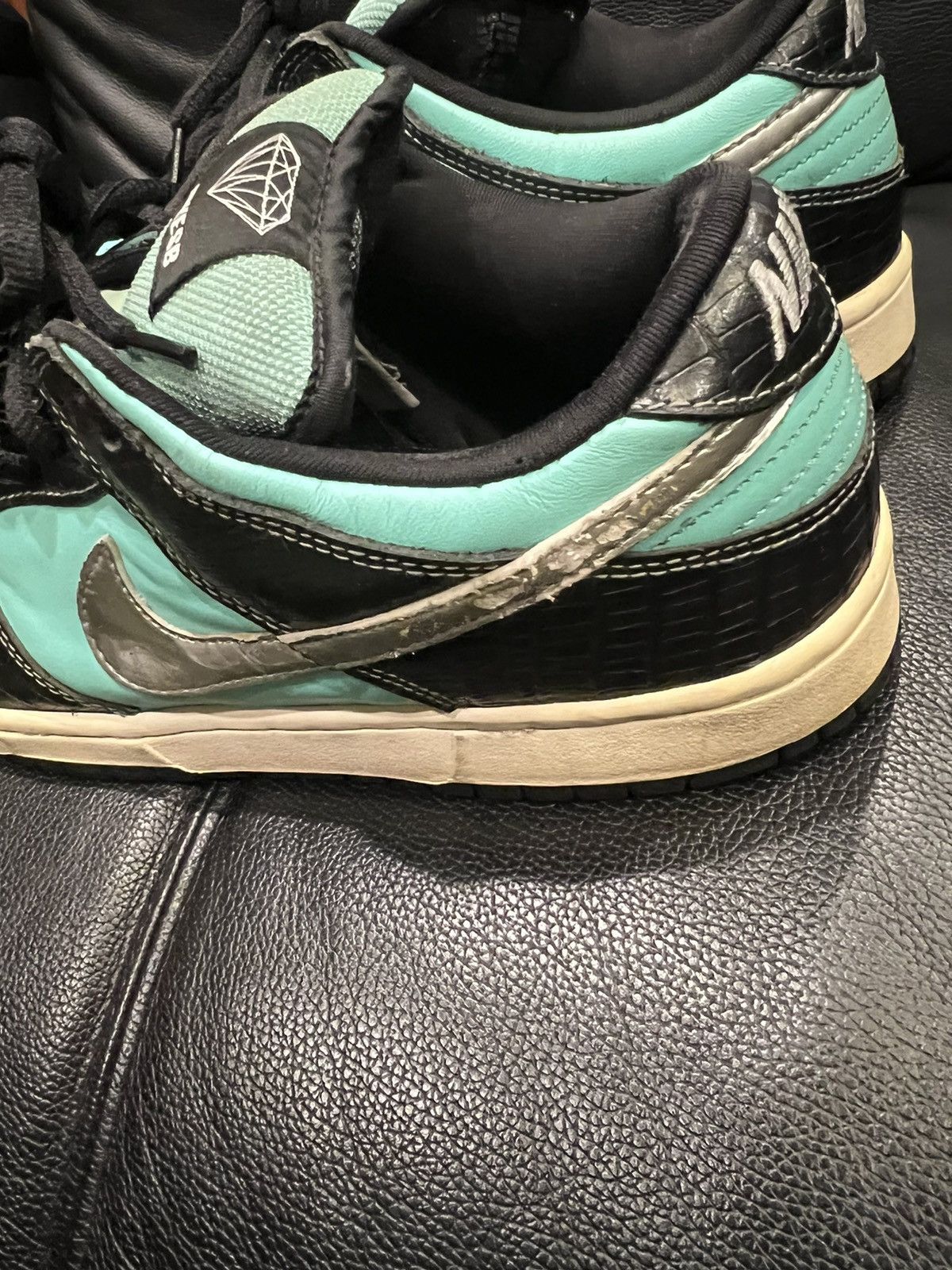 Nike Nike Dunk SB Low Diamond Supply Co. Aqua Blue Size US 9.5 / EU 42-43 - 21 Thumbnail