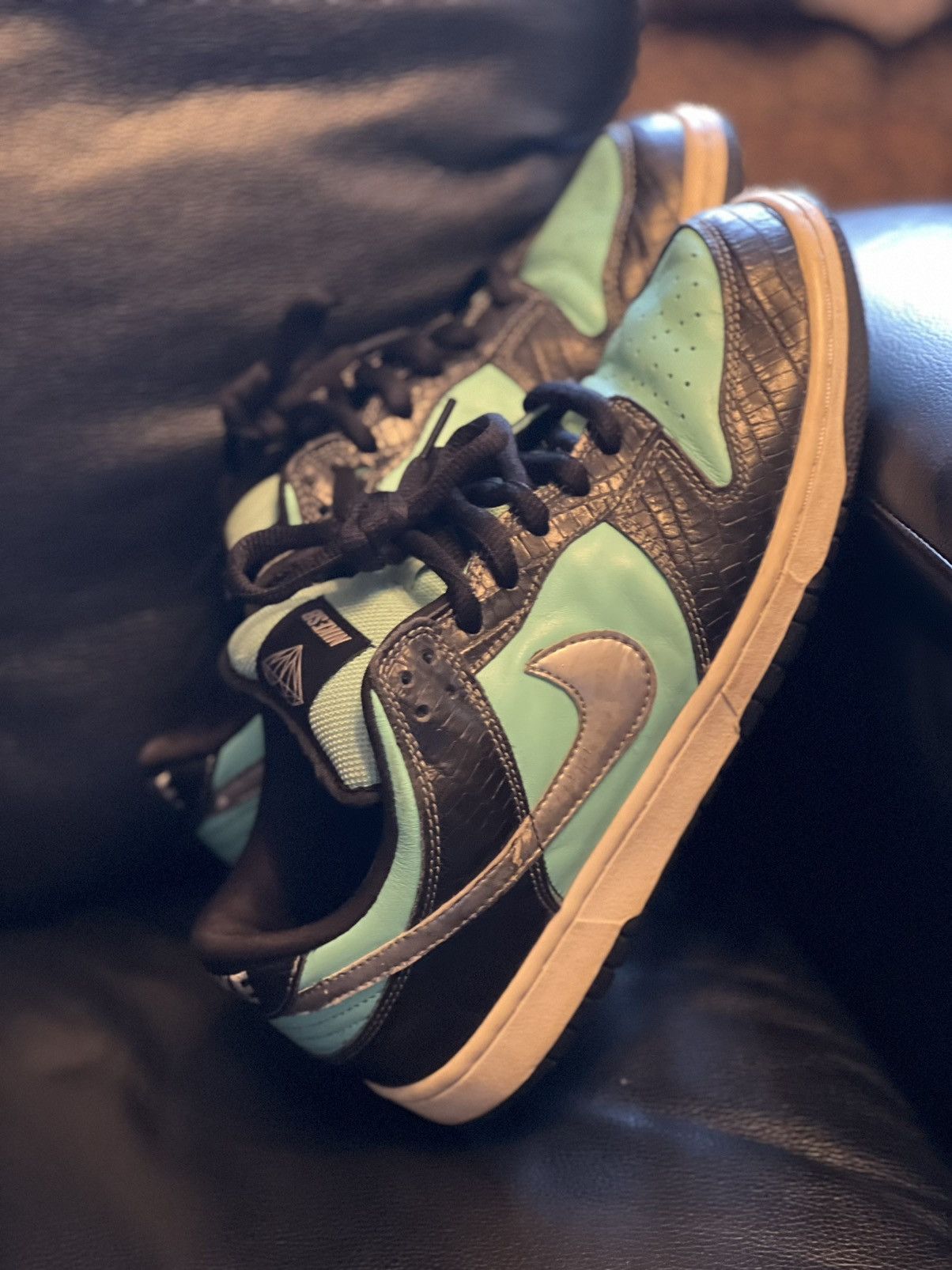 Nike Nike Dunk SB Low Diamond Supply Co. Aqua Blue Size US 9.5 / EU 42-43 - 10 Thumbnail
