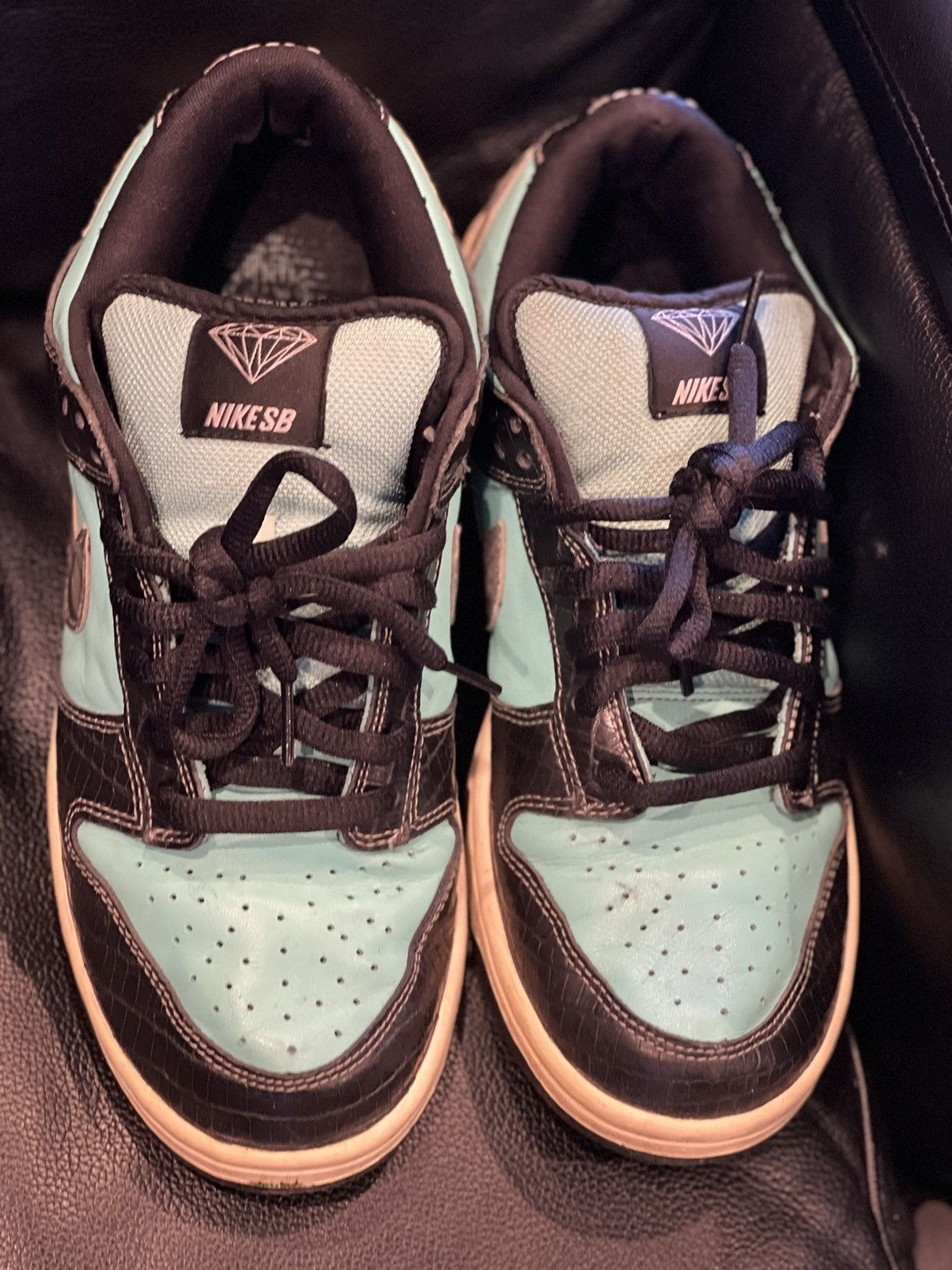 Nike Nike Dunk SB Low Diamond Supply Co. Aqua Blue Size US 9.5 / EU 42-43 - 12 Thumbnail