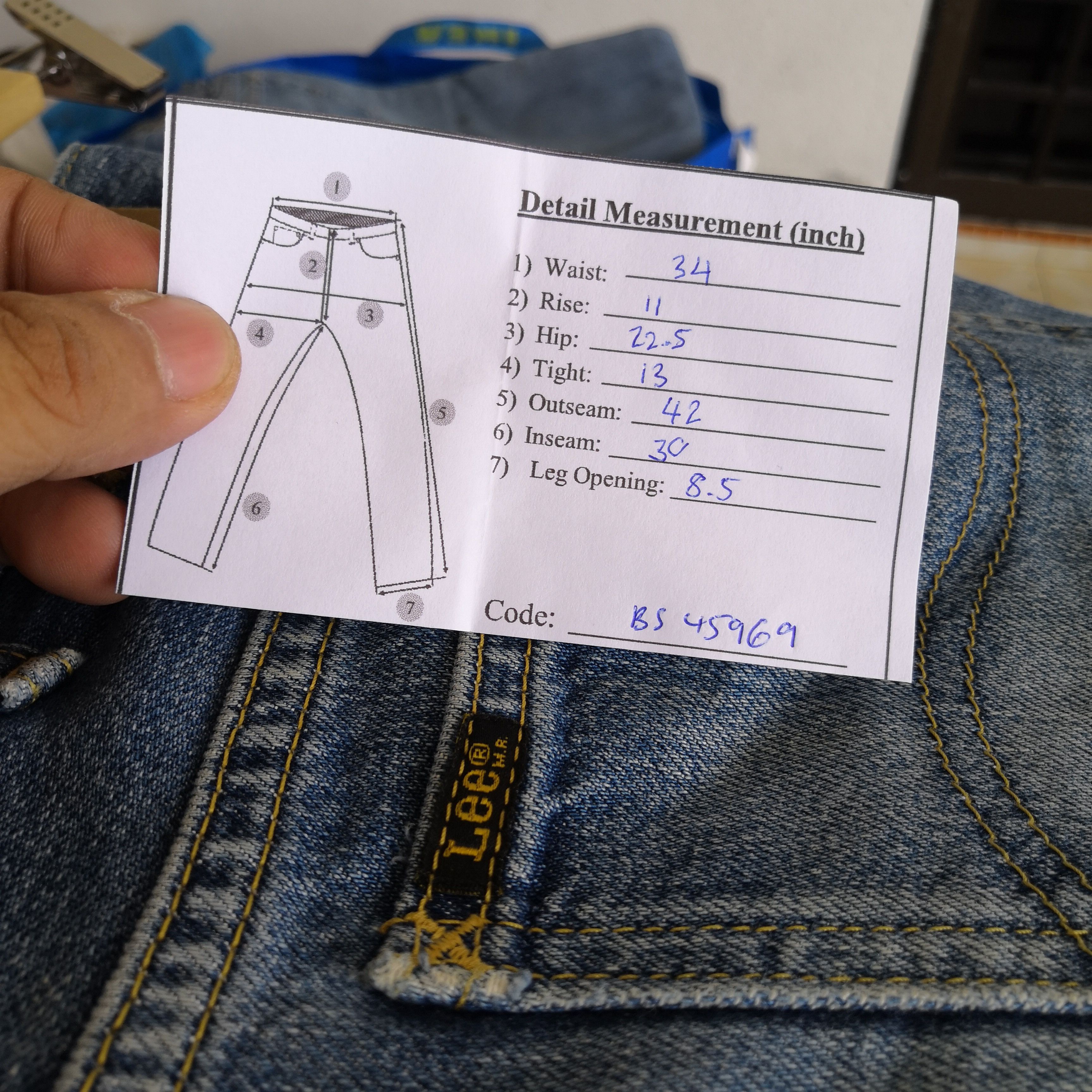 Lee Vintage Lee Jeans Lee Riders Sanforized Denim Washes Pants Size US 34 / EU 50 - 12 Thumbnail