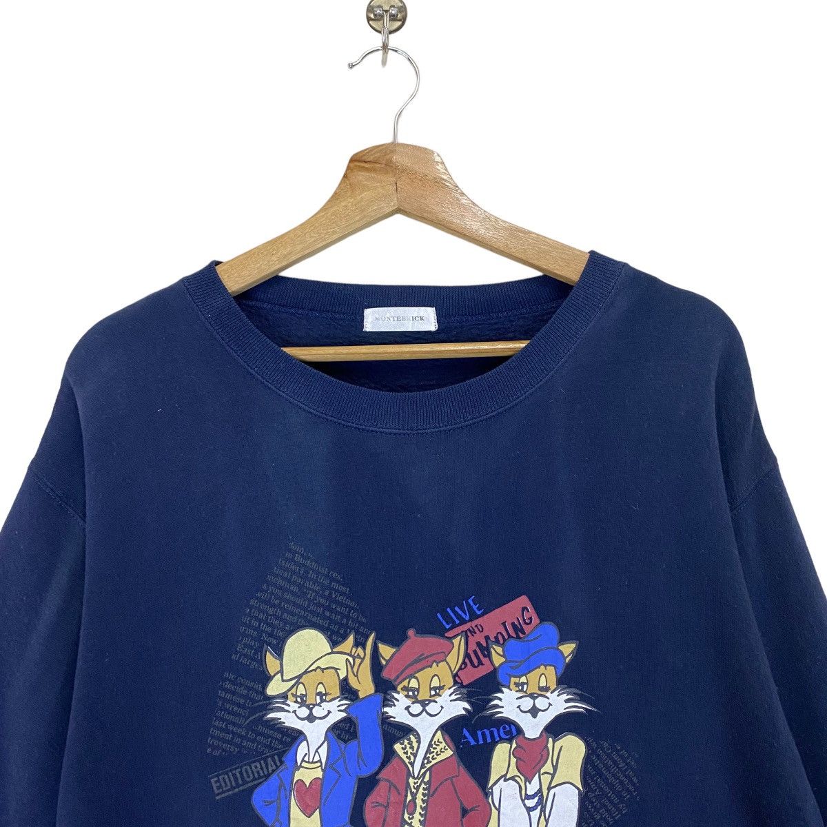 Vintage Vintage Montebkick Big Logo Crewneck Sweatshirt Size M Size US M / EU 48-50 / 2 - 4 Thumbnail