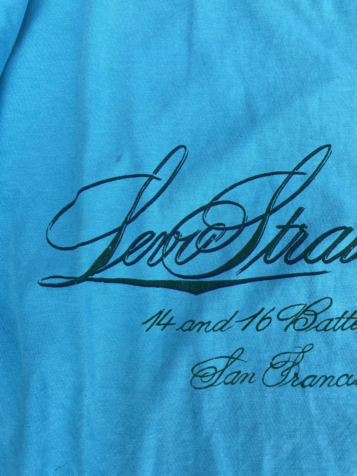 Levi's × Levi's Vintage Clothing × Vintage Vintage Levi’s San Francisco Blue T-shirt Single Stitch Size US L / EU 52-54 / 3 - 4 Thumbnail