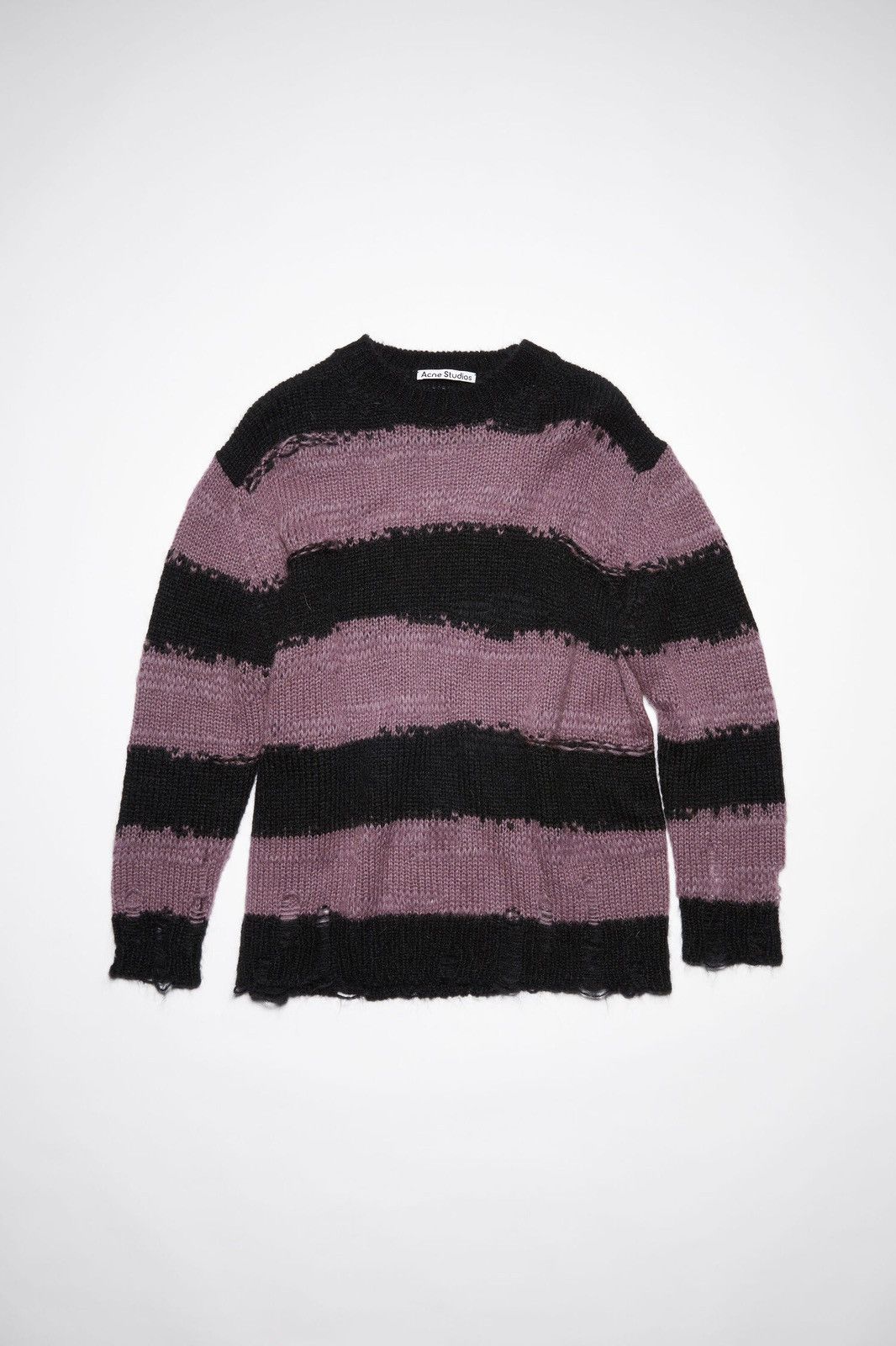 image of Acne Studios Distressed Sweater in Purple, Men's (Size Medium)