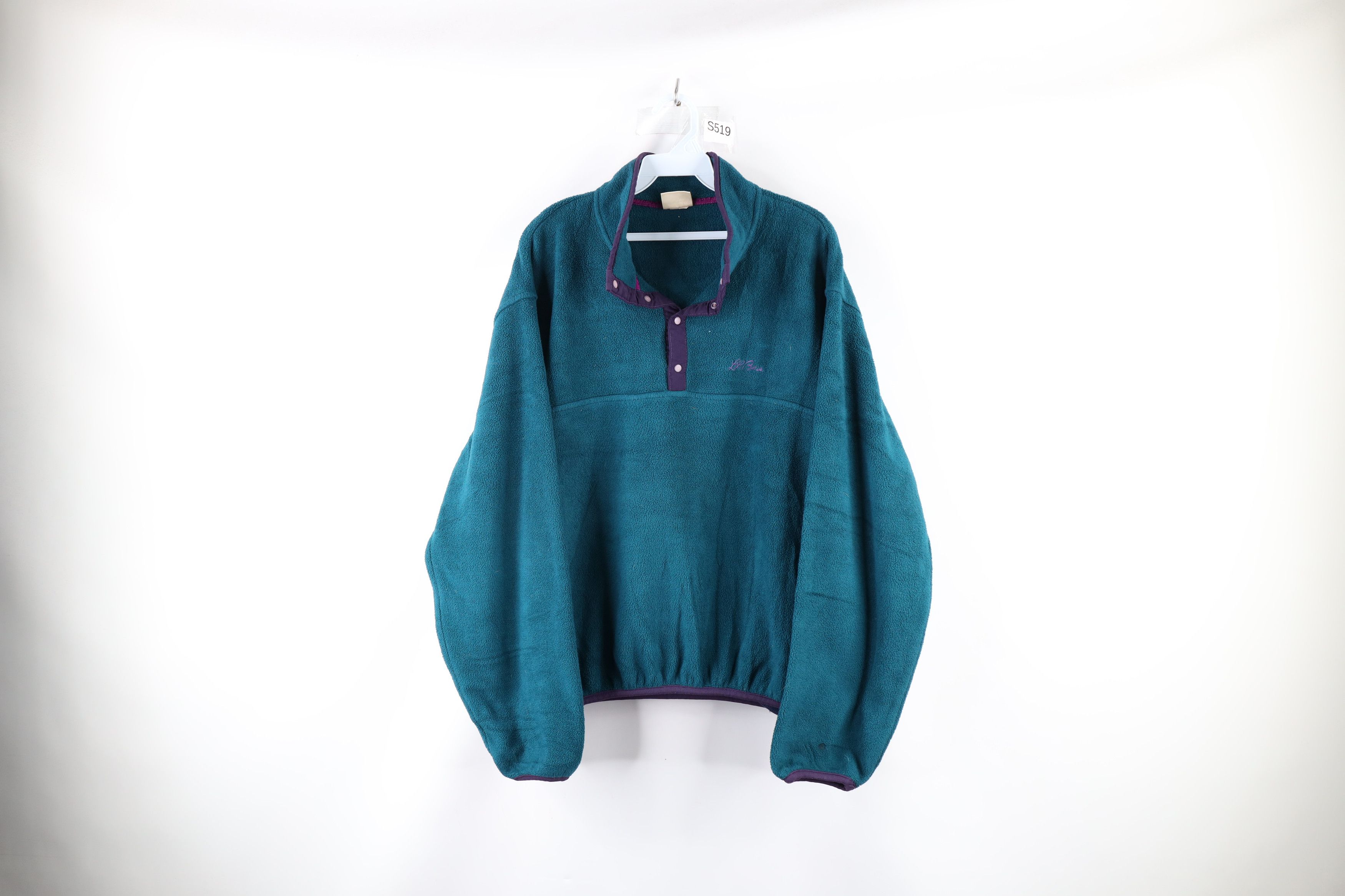 Vintage Vintage 90s LL Bean Snap Button Fleece Pullover Sweater