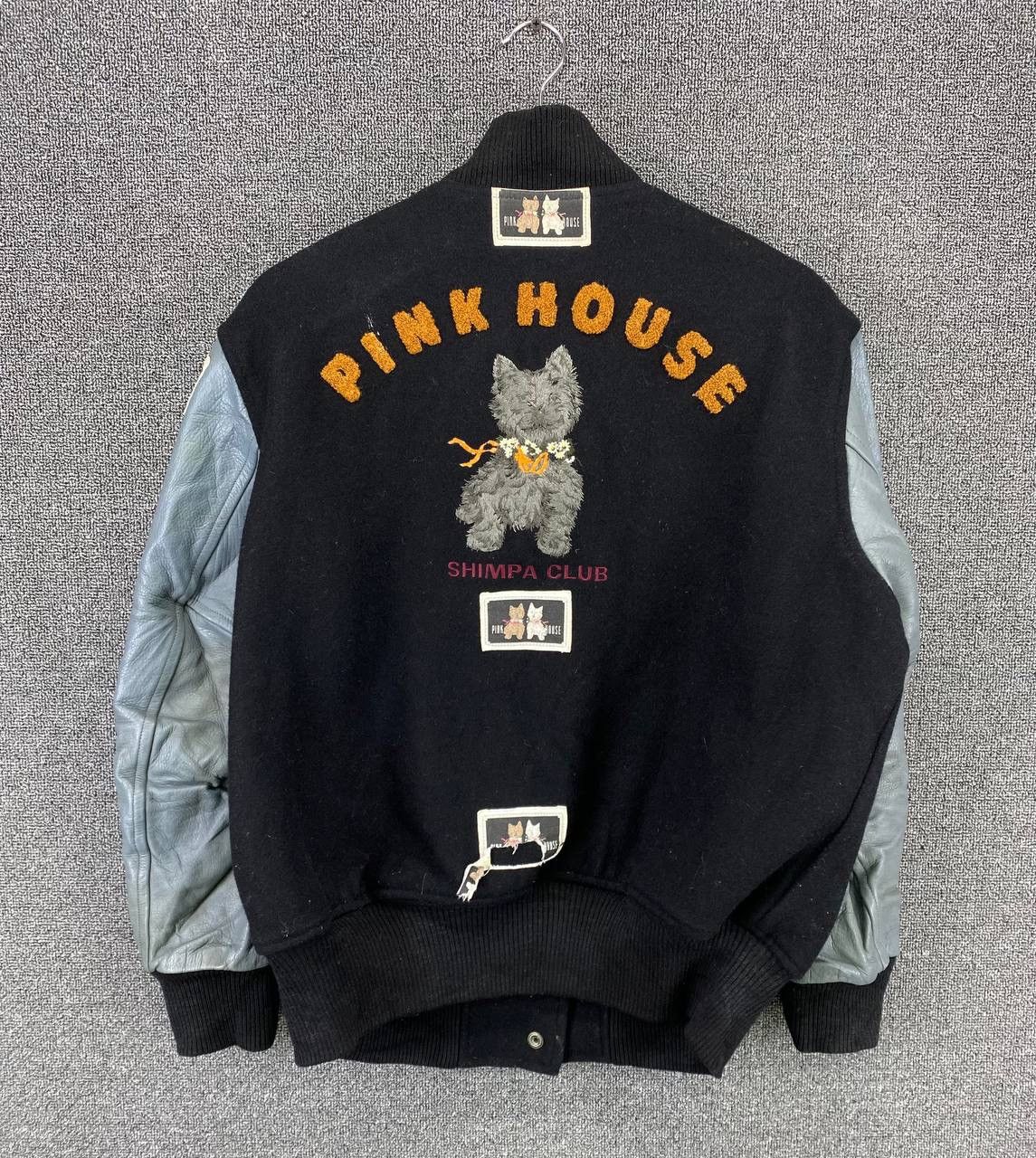 Japanese Brand × Pink House Vintage 90s Pink House Patches Rare Design Varsity Jacket Size M / US 6-8 / IT 42-44 - 6 Thumbnail