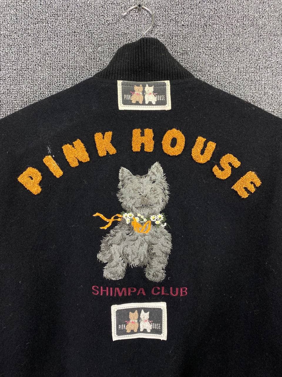 Japanese Brand × Pink House Vintage 90s Pink House Patches Rare Design Varsity Jacket Size M / US 6-8 / IT 42-44 - 7 Thumbnail