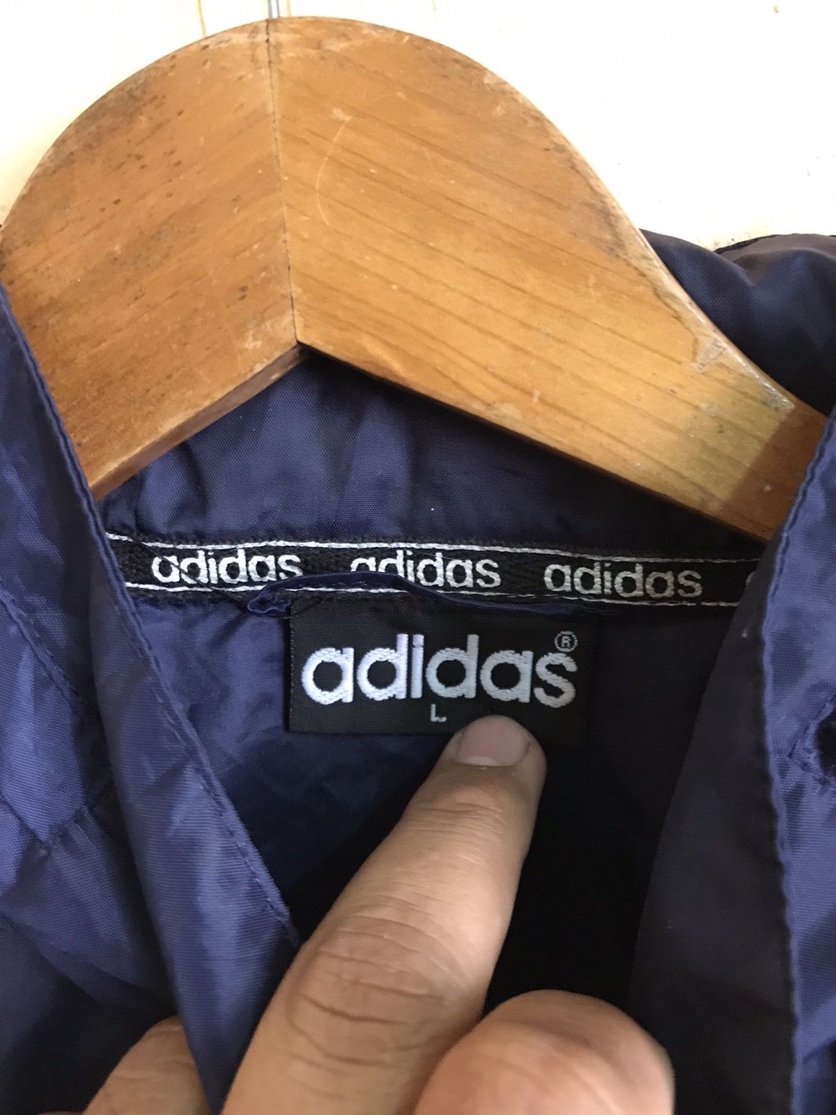 Adidas VINTAGE 90a ADIDAS WINDBREAKER JACKET Size US L / EU 52-54 / 3 - 6 Thumbnail