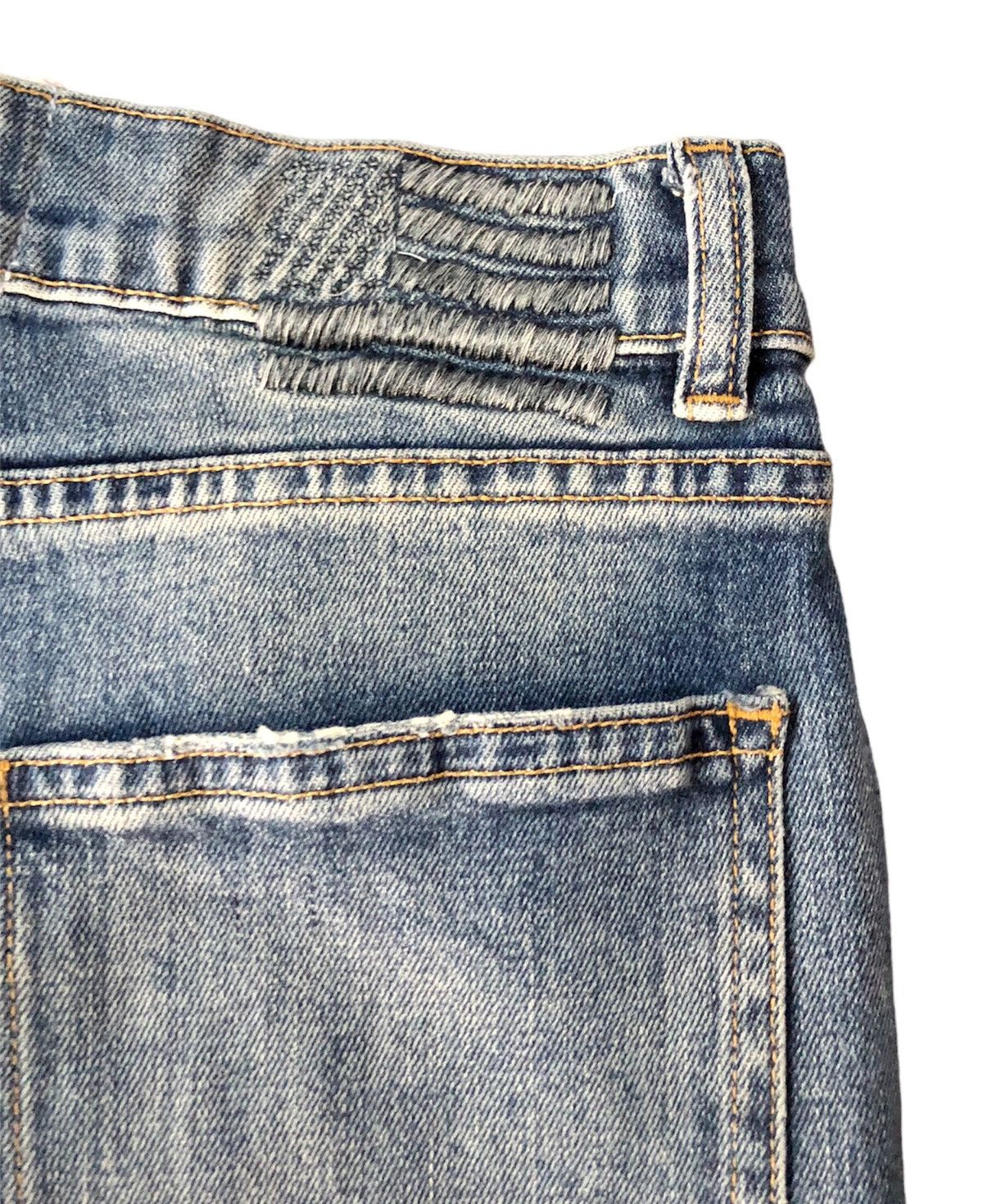 Beauty Beast Size 29/26.5 - Rare Revice Mixed jeans split zipper cut Size US 29 - 8 Thumbnail