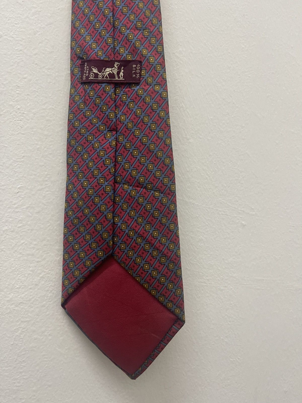 Hermes Rare Vintage HERMES Made in France Silk Necktie Size ONE SIZE - 6 Thumbnail