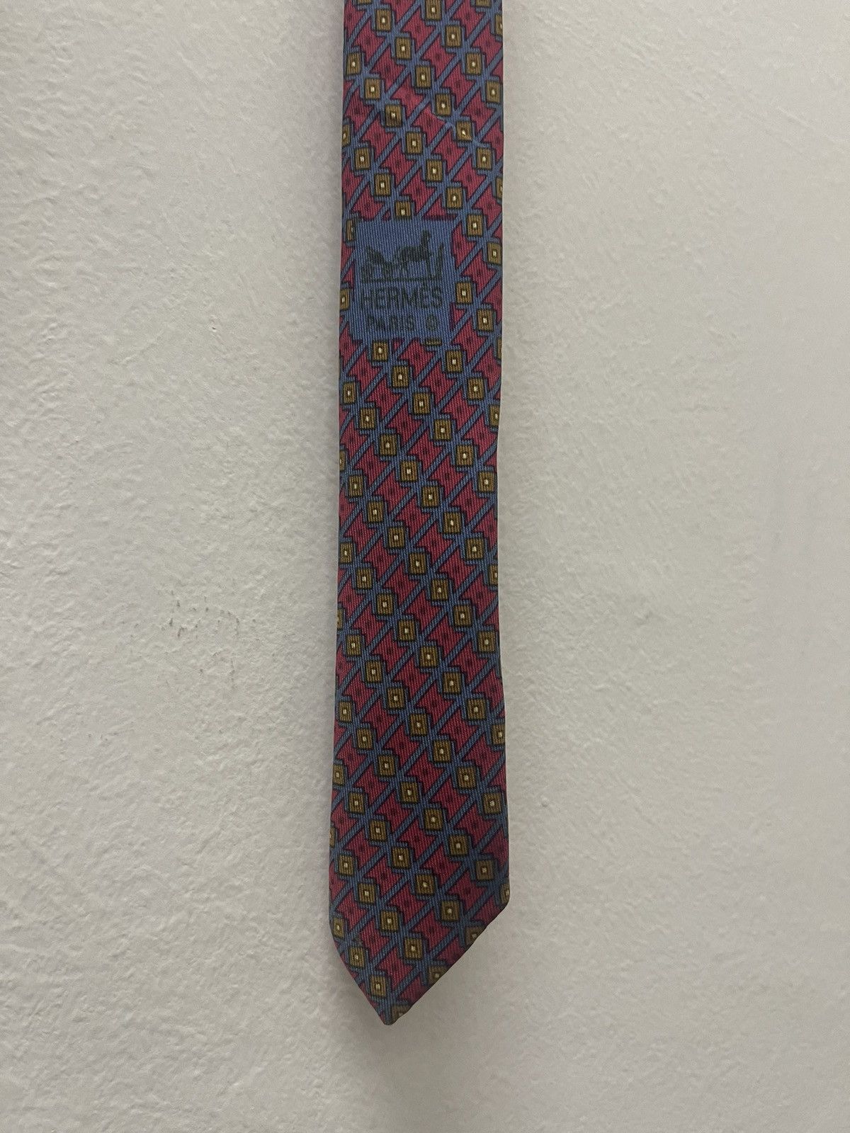 Hermes Rare Vintage HERMES Made in France Silk Necktie Size ONE SIZE - 3 Thumbnail