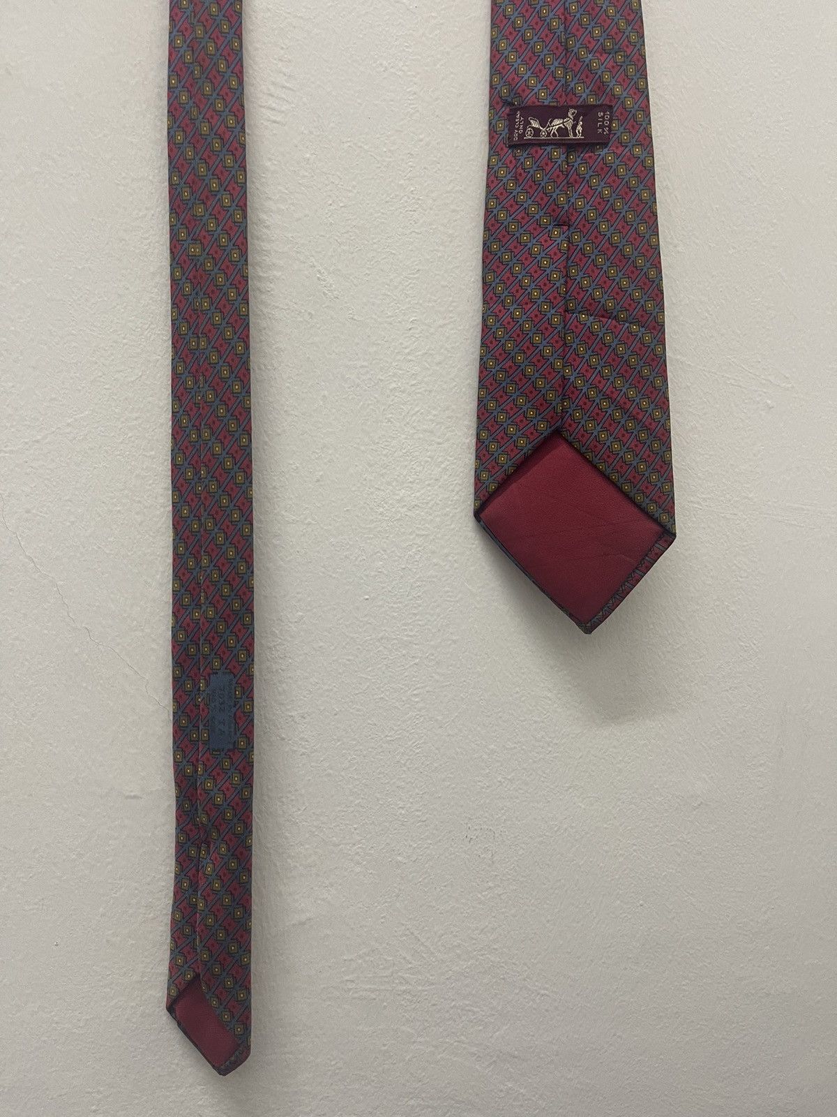 Hermes Rare Vintage HERMES Made in France Silk Necktie Size ONE SIZE - 5 Thumbnail