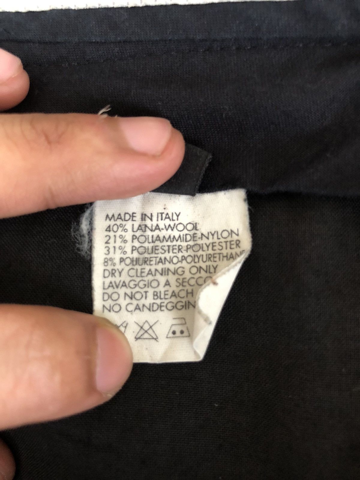 Dirk Bikkembergs Dirk Bikkembergs 🇬🇧 Leather Hybrid Gabardine Pants Size US 30 / EU 46 - 10 Thumbnail