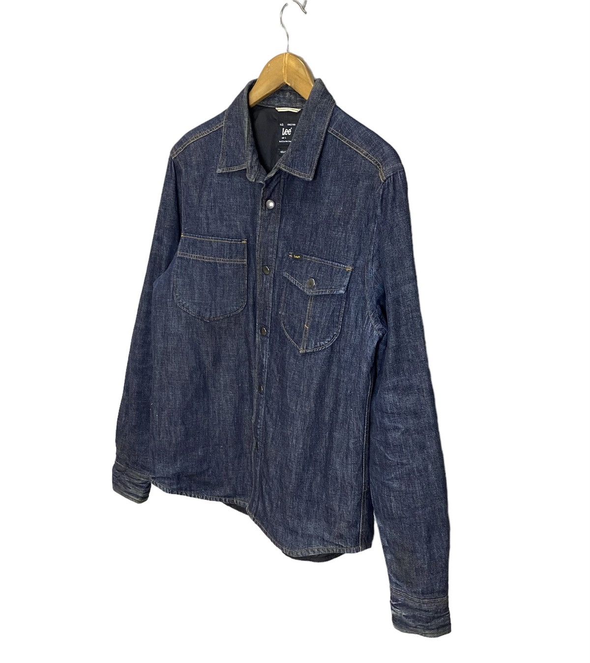 Lee × Vintage Lee Indigo denim shirt Size US L / EU 52-54 / 3 - 3 Thumbnail