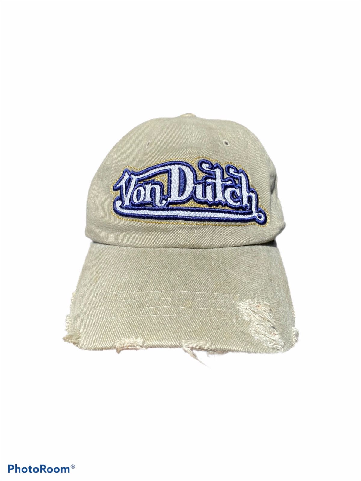 Vintage × Von Dutch vintage von dutch script out logo distress style cap Size ONE SIZE - 2 Thumbnail