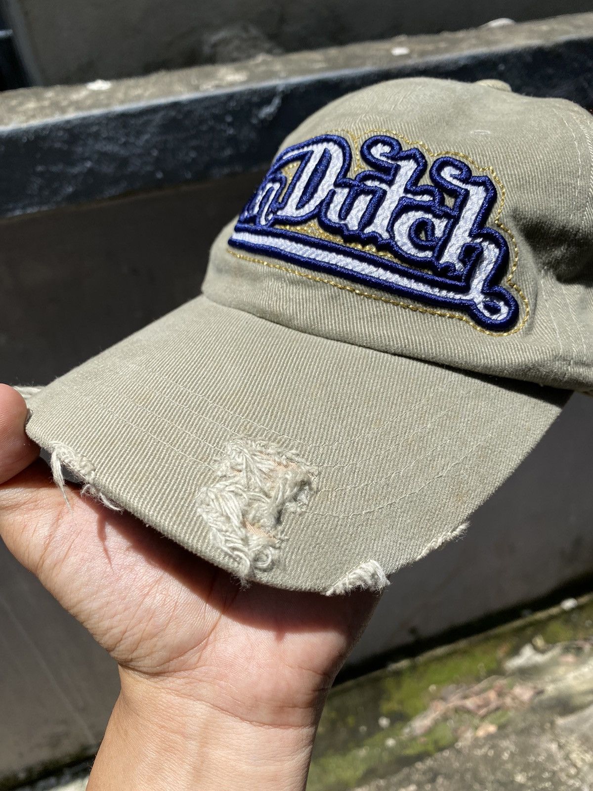 Vintage × Von Dutch vintage von dutch script out logo distress style cap Size ONE SIZE - 3 Thumbnail