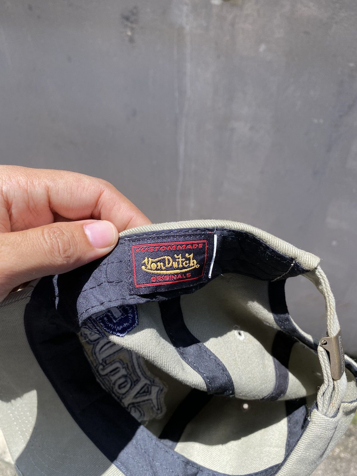 Vintage × Von Dutch vintage von dutch script out logo distress style cap Size ONE SIZE - 9 Thumbnail