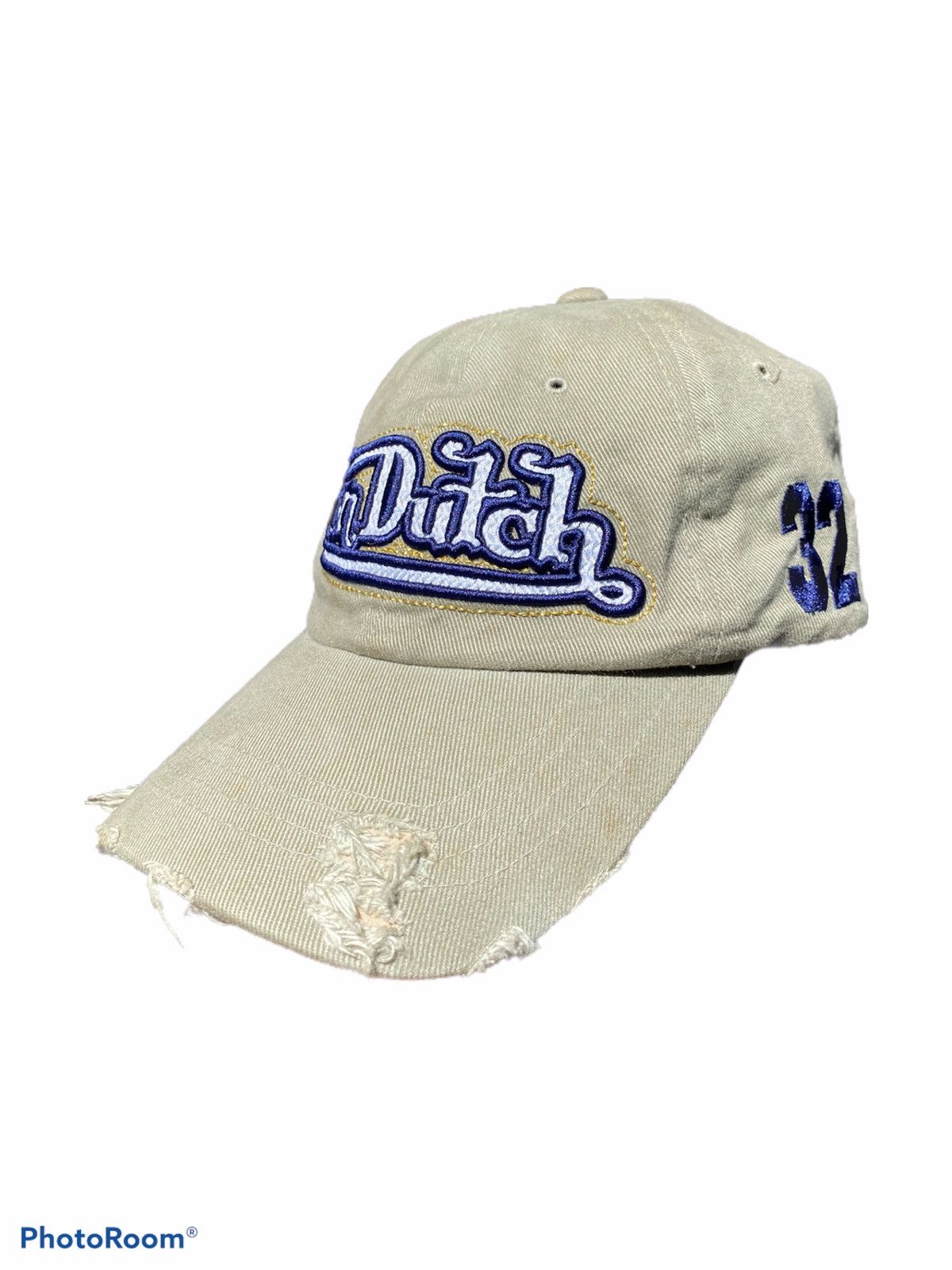 Vintage × Von Dutch vintage von dutch script out logo distress style cap Size ONE SIZE - 1 Thumbnail