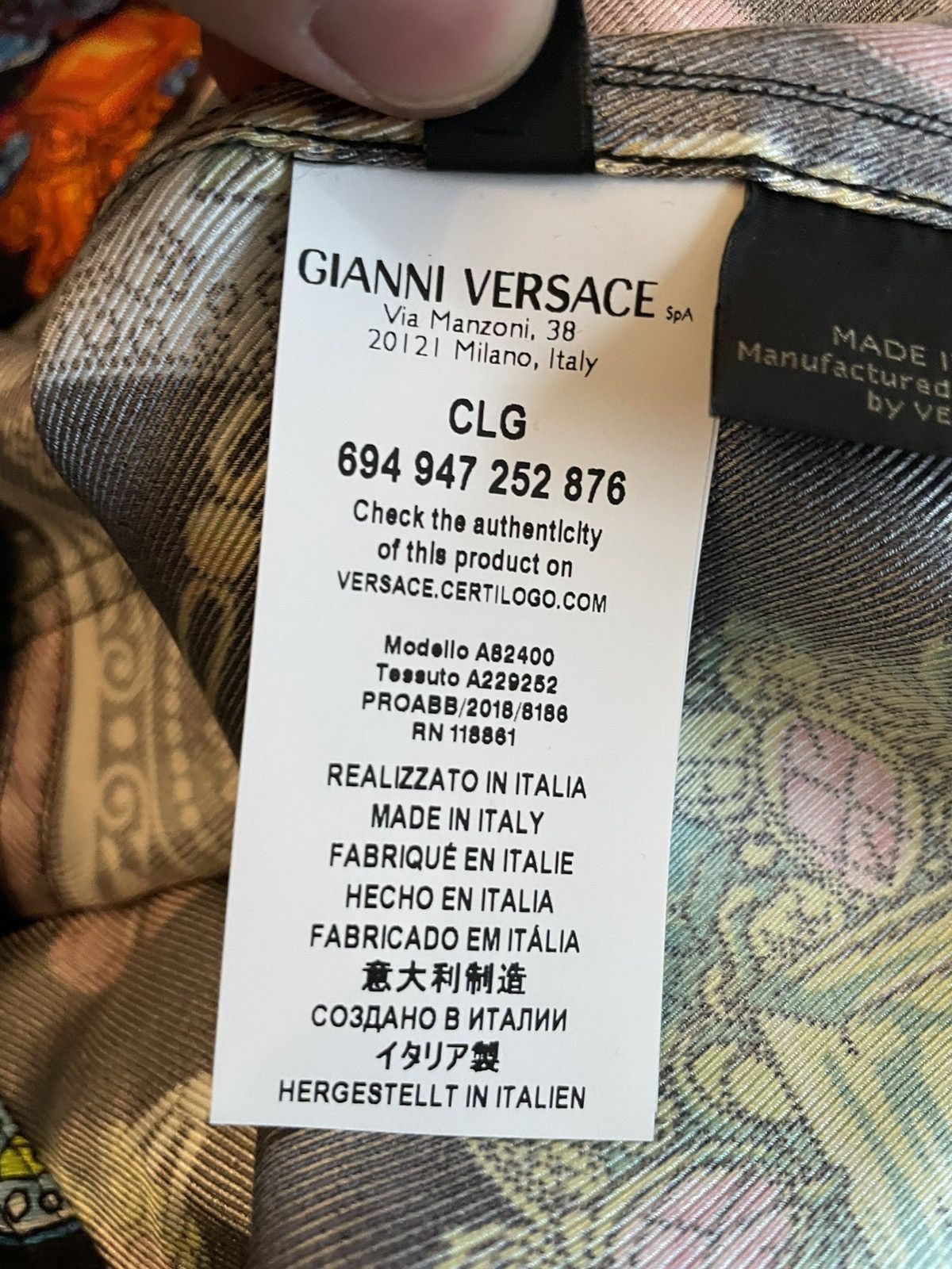 Versace Rare $4,500 Super Limited Runway Jewelry Diamond Silk Jacket Size US XL / EU 56 / 4 - 12 Thumbnail
