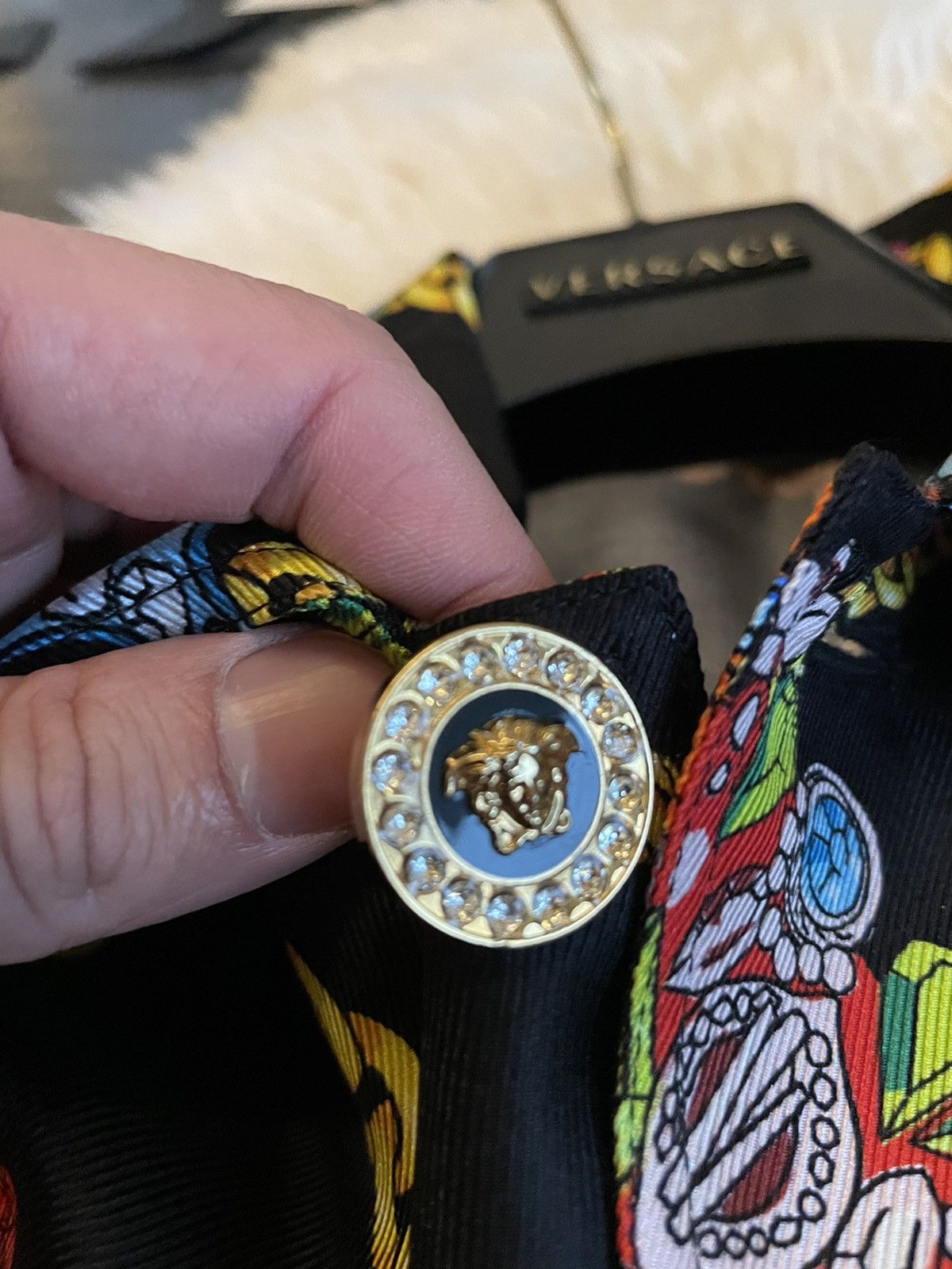Versace Rare $4,500 Super Limited Runway Jewelry Diamond Silk Jacket Size US XL / EU 56 / 4 - 18 Thumbnail