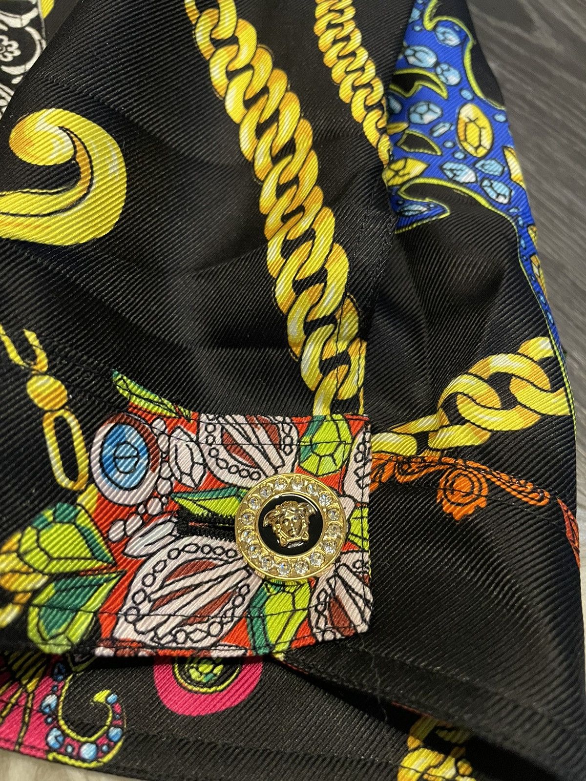 Versace Rare $4,500 Super Limited Runway Jewelry Diamond Silk Jacket Size US XL / EU 56 / 4 - 19 Thumbnail