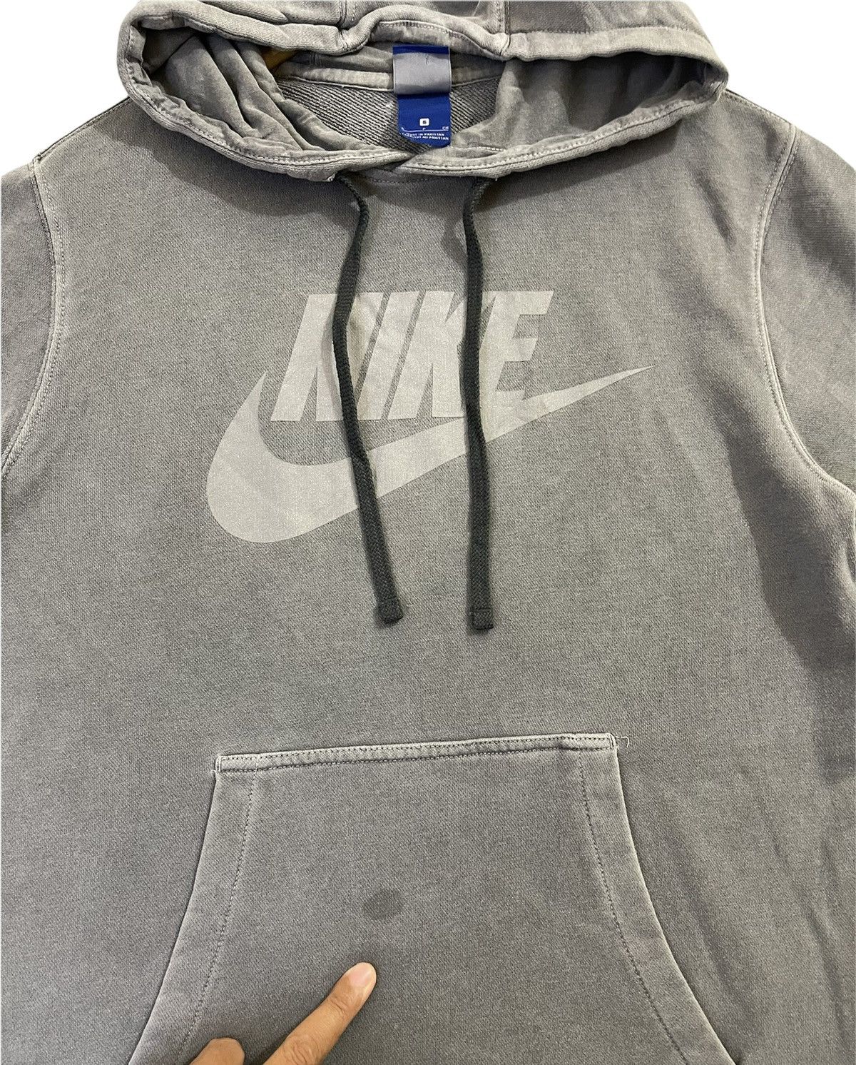 Nike × Vintage nike hoodie spellout logo nike swoosh Size US S / EU 44-46 / 1 - 5 Thumbnail