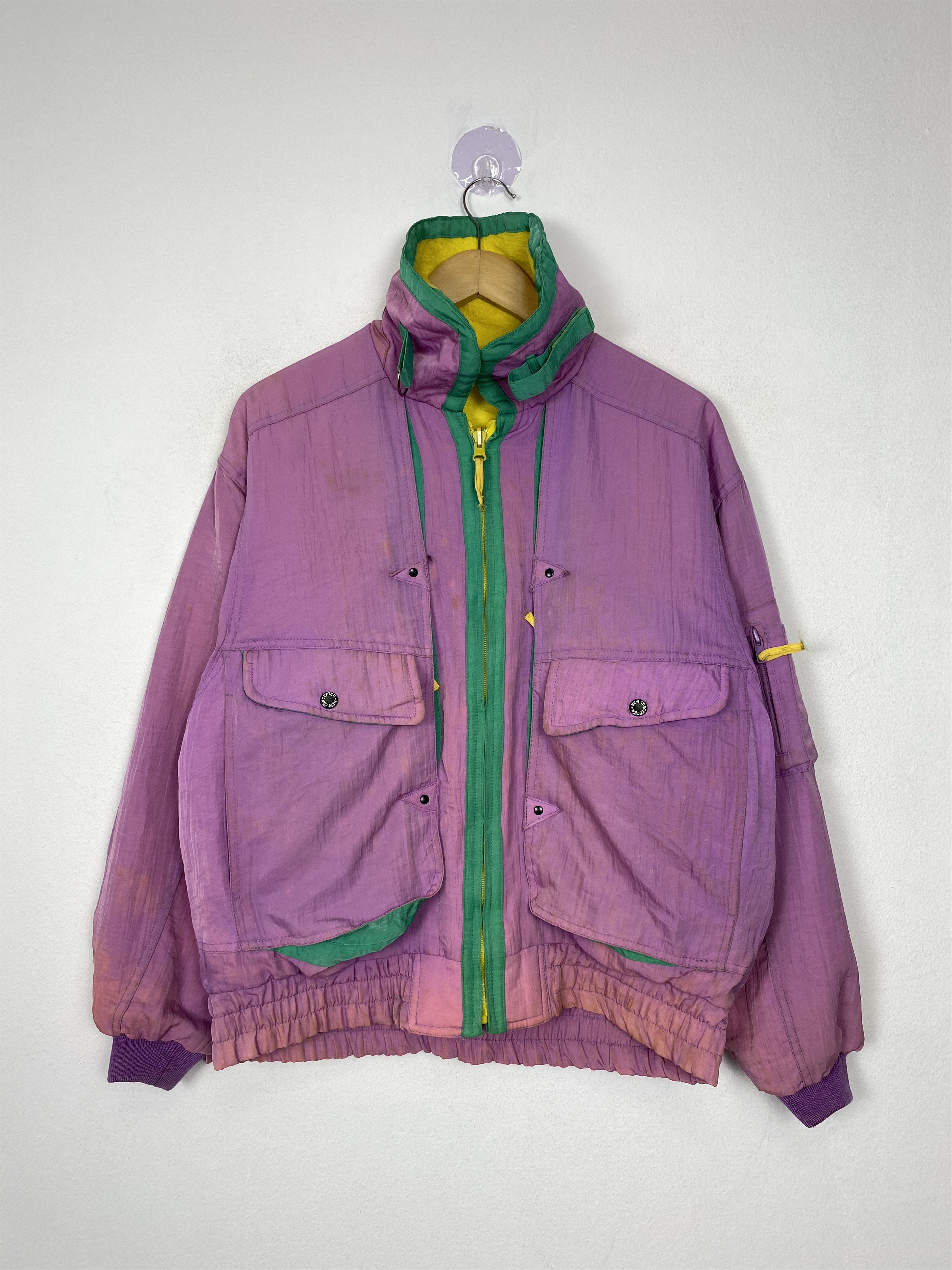Vintage NCCS Reversible Zip Up Bomber Jacket