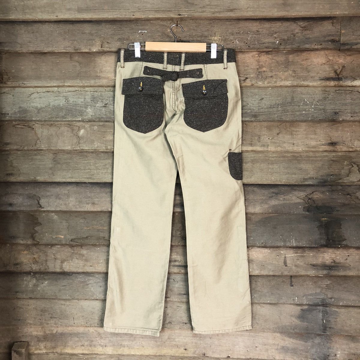 Japanese Brand DLL Inthe Groure Brown Cargo Multipocket Pants #1577 Size US 30 / EU 46 - 8 Thumbnail