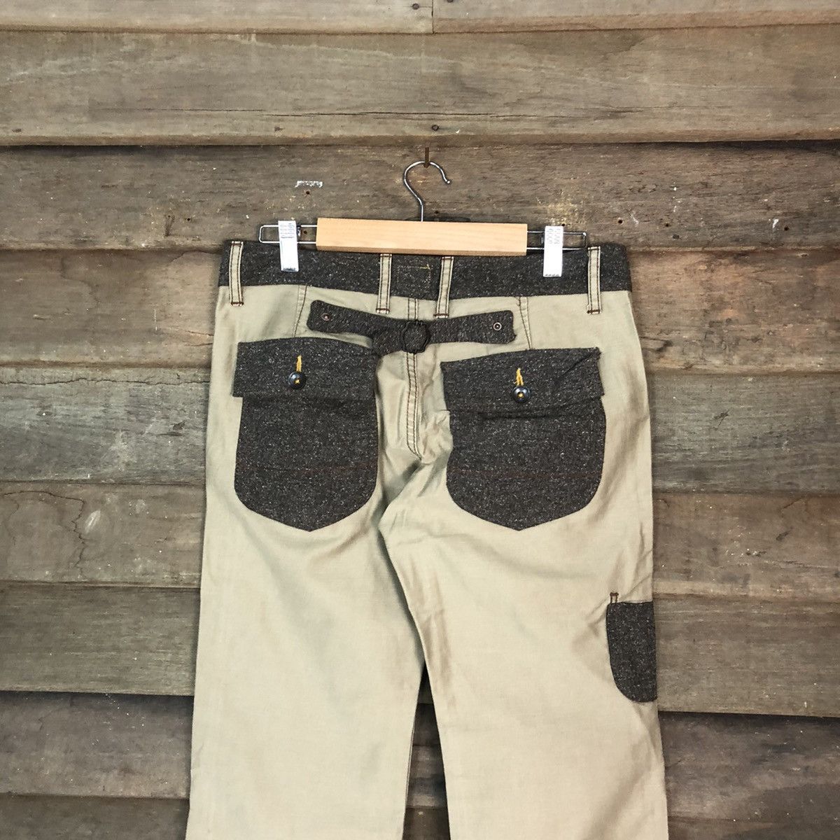 Japanese Brand DLL Inthe Groure Brown Cargo Multipocket Pants #1577 Size US 30 / EU 46 - 9 Thumbnail