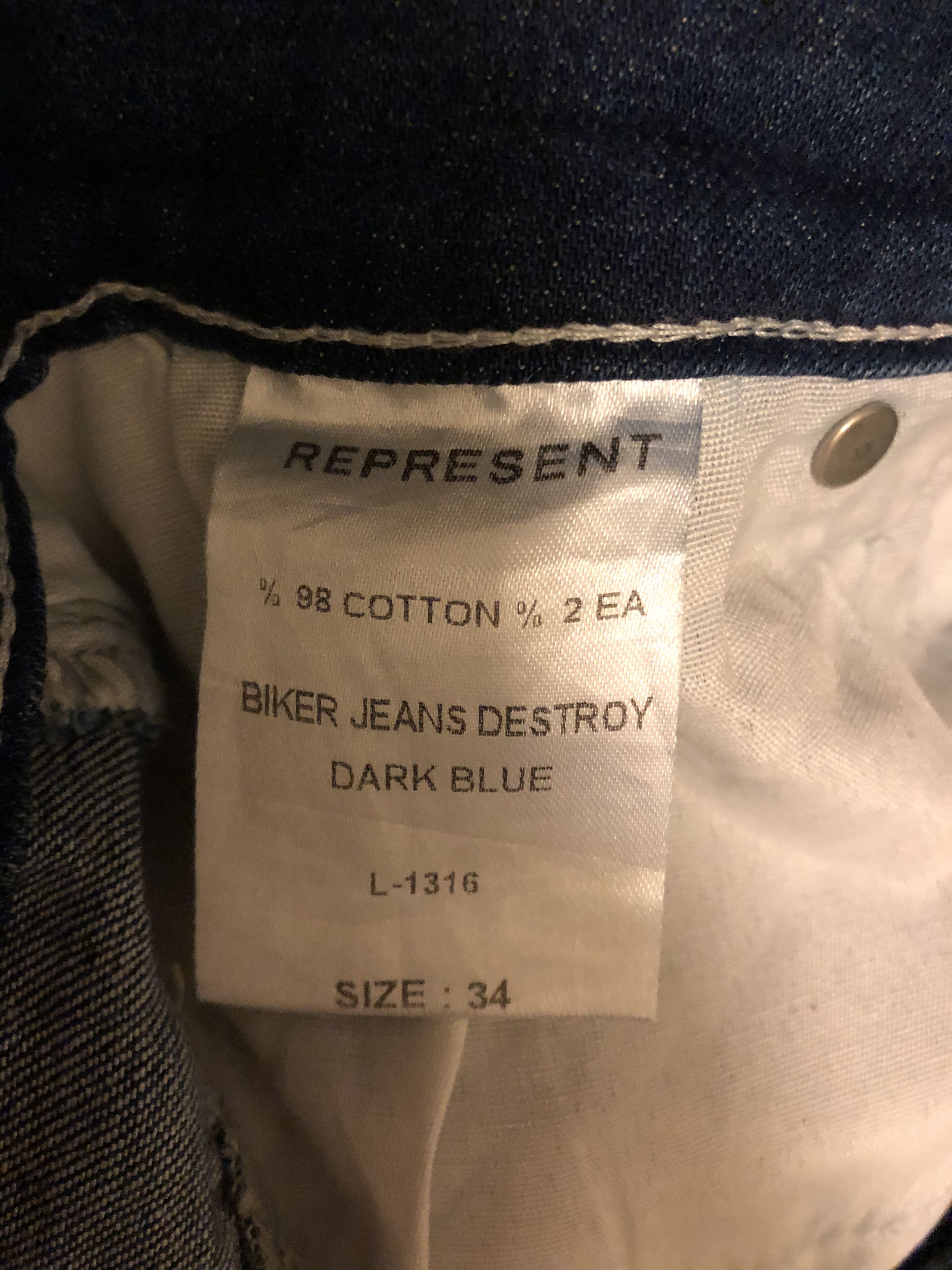 Represent Clo. REPRESENT CLO. Jeans Size US 34 / EU 50 - 10 Thumbnail