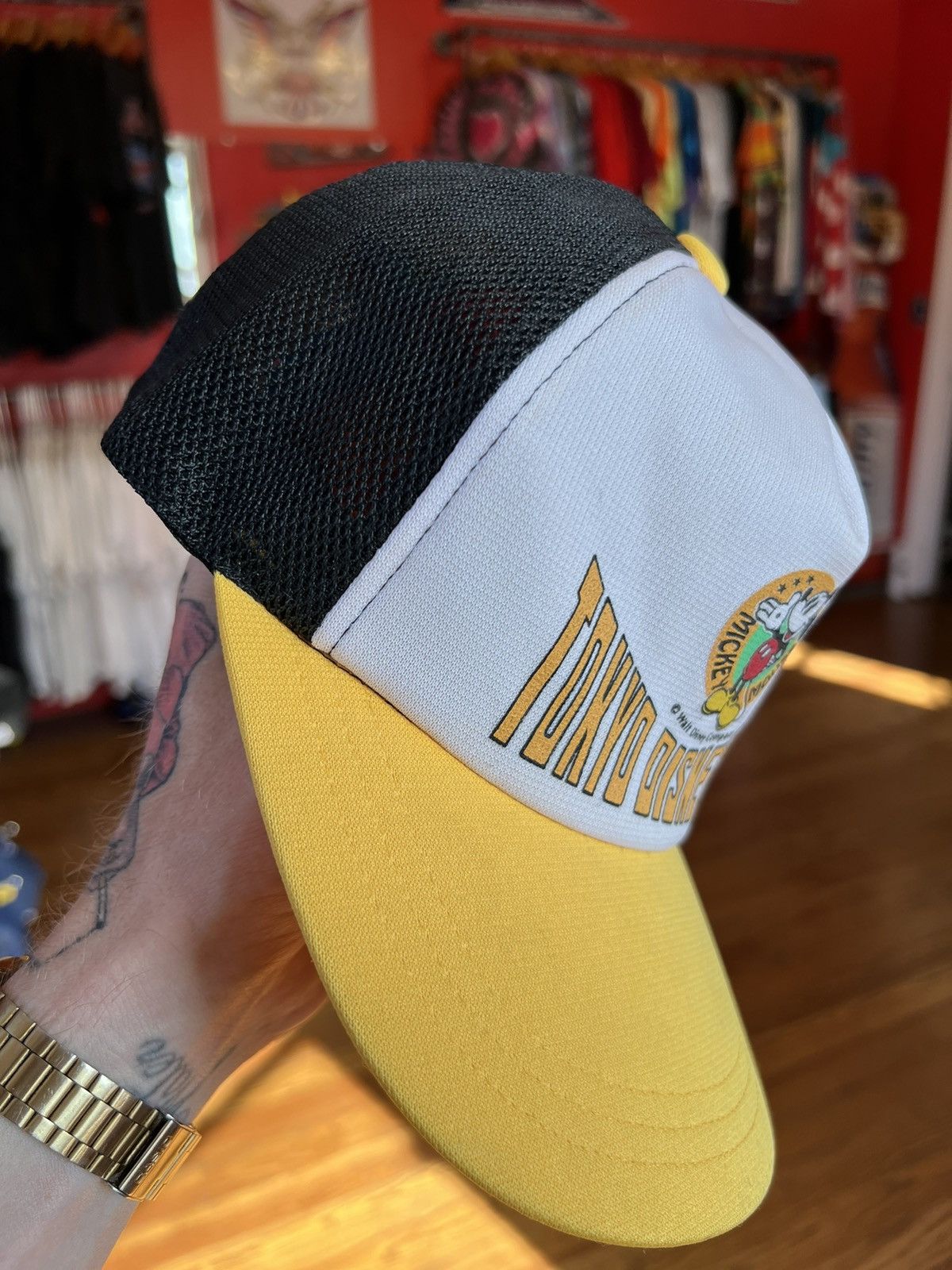 Disney × Vintage Vintage 80s Tokyo Disneyland Trucker Hat Disney Mickey Mouse Size ONE SIZE - 3 Thumbnail
