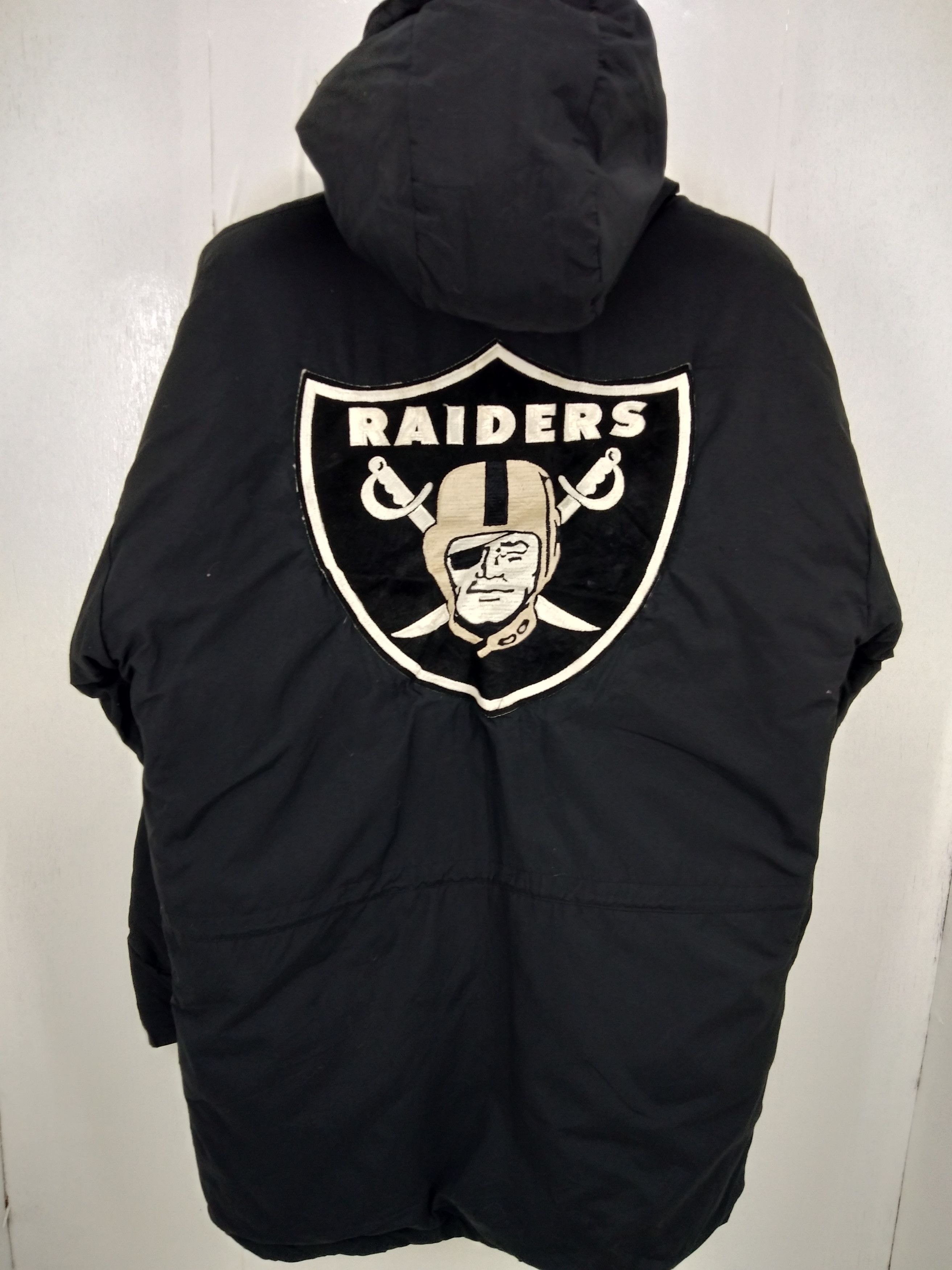 Chalk Line Oakland Raiders Parka Jacket Hooded Raiders Jacket Team Nfl
