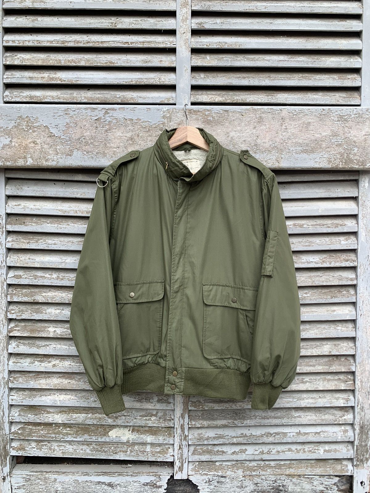 Japanese Brand MA-1 Flyer’s Man Intermediate Fleece lined Bomber Jacket Size US S / EU 44-46 / 1 - 3 Thumbnail