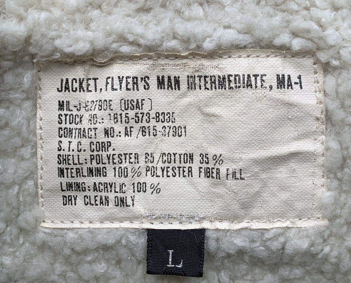 Japanese Brand MA-1 Flyer’s Man Intermediate Fleece lined Bomber Jacket Size US S / EU 44-46 / 1 - 12 Thumbnail