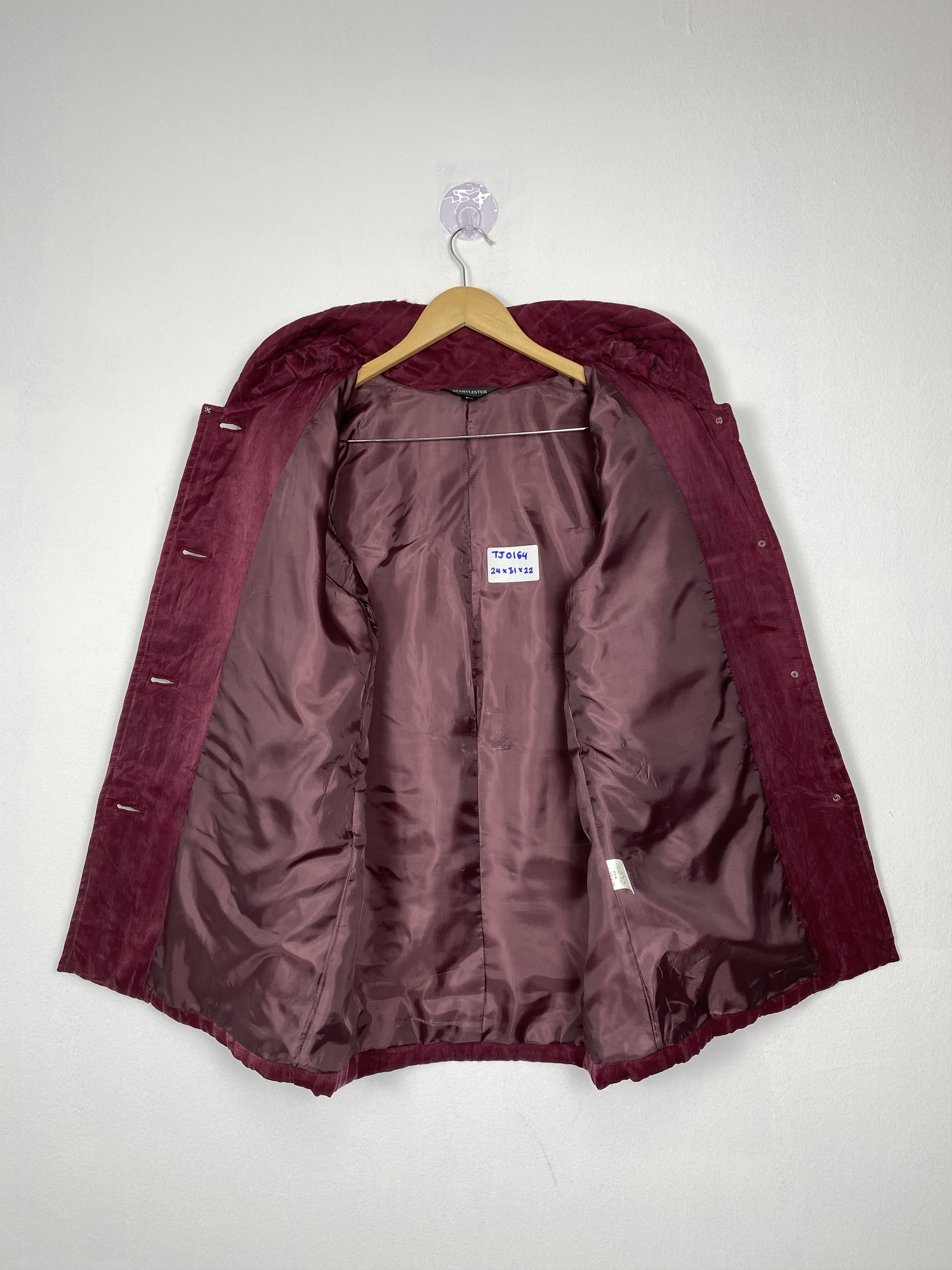 Japanese Brand Vintage by MARYLESTER Quilted Velvet Jacket Size M / US 6-8 / IT 42-44 - 4 Thumbnail