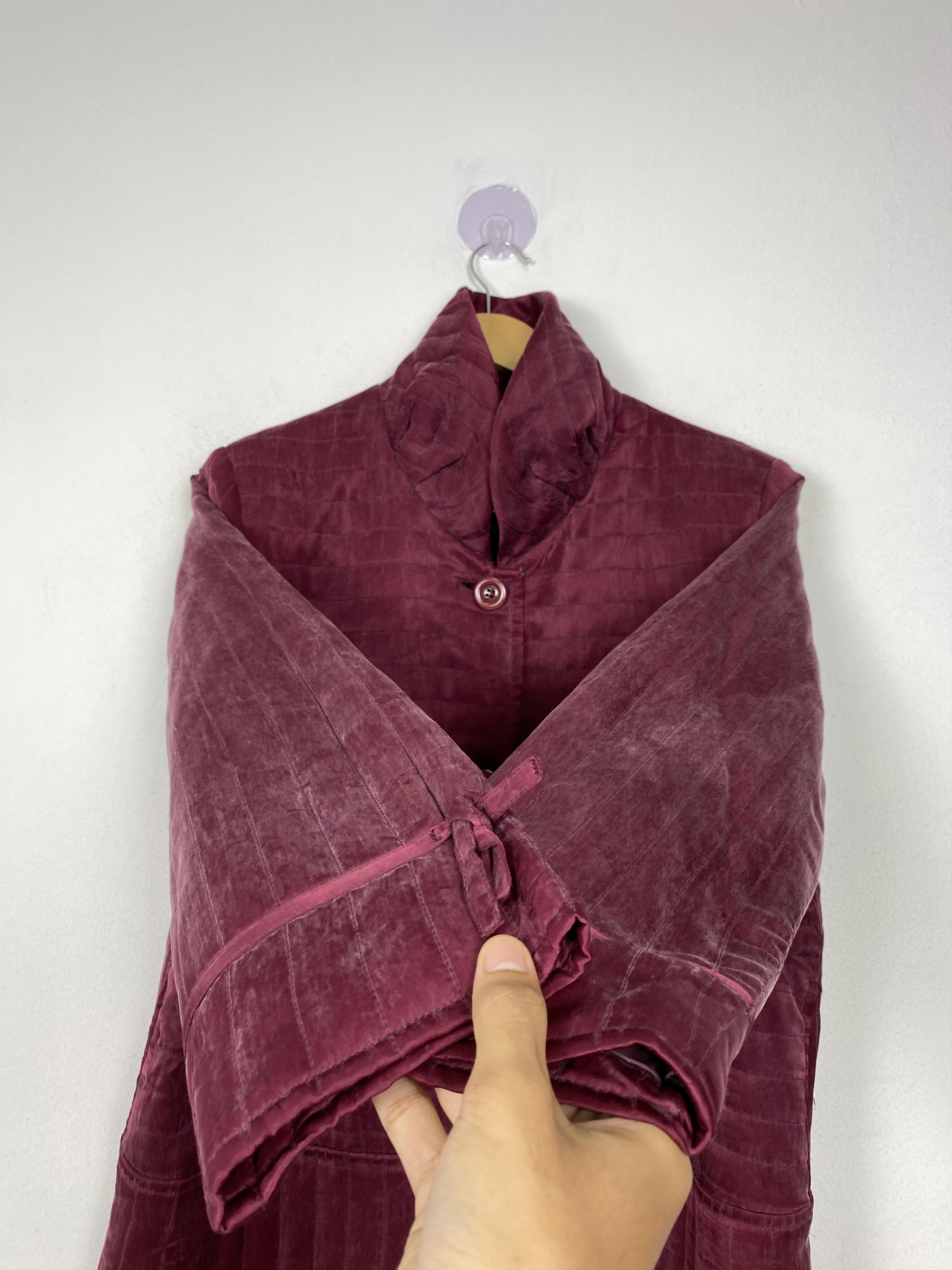 Japanese Brand Vintage by MARYLESTER Quilted Velvet Jacket Size M / US 6-8 / IT 42-44 - 6 Thumbnail