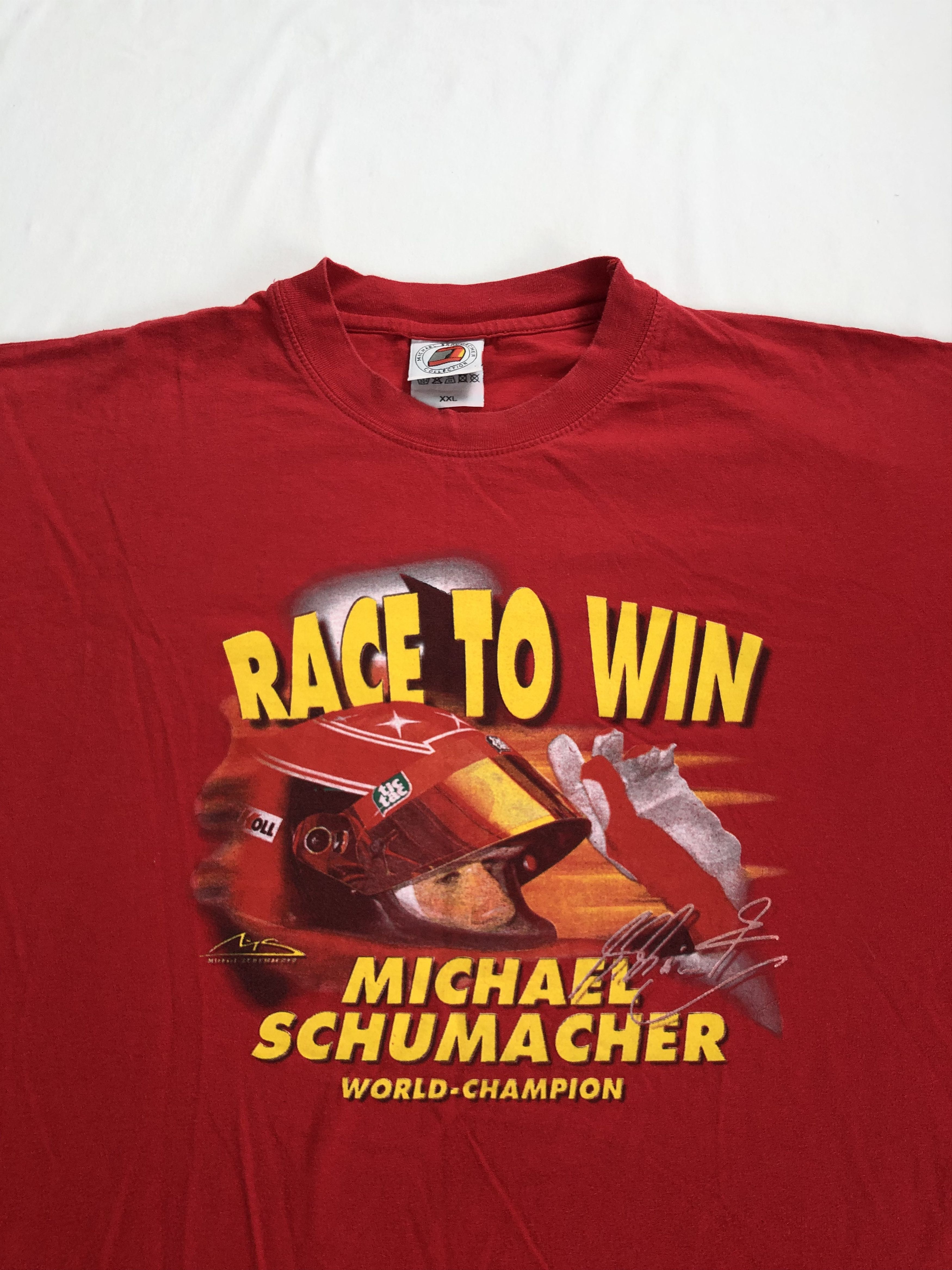 Ferrari Vintage 90s Michael Schumacher Race to Win (Ayrton Senna) Size US XXL / EU 58 / 5 - 2 Thumbnail