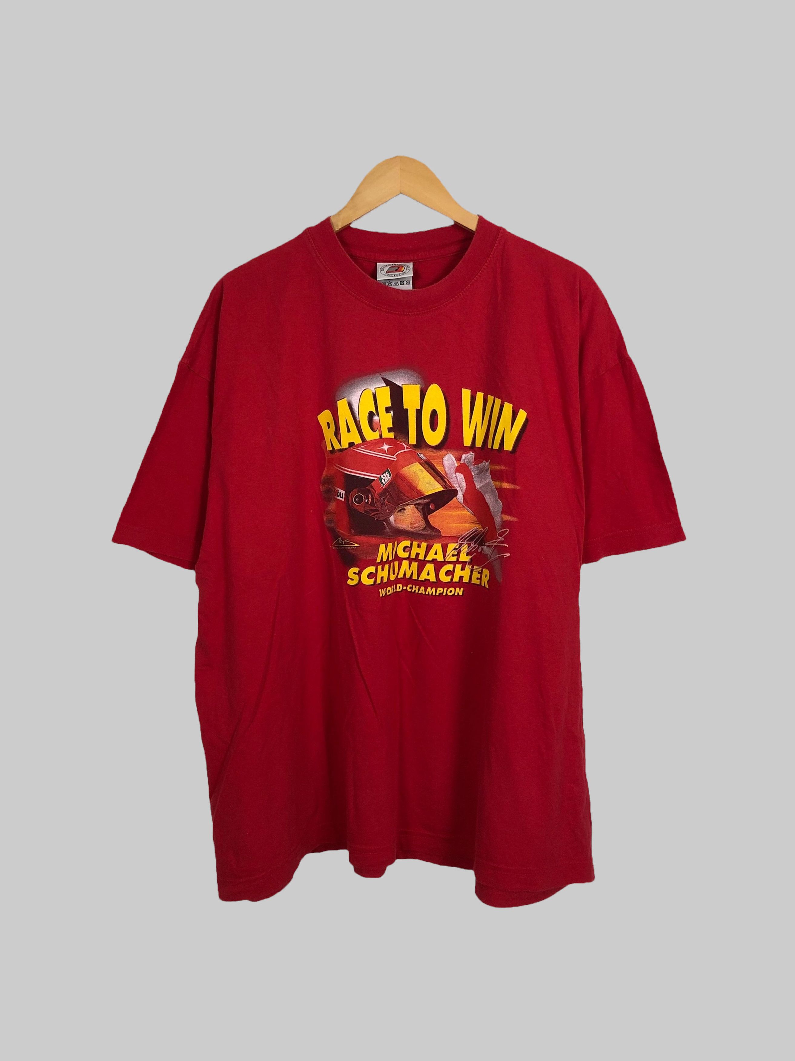 Ferrari Vintage 90s Michael Schumacher Race to Win (Ayrton Senna) Size US XXL / EU 58 / 5 - 1 Thumbnail