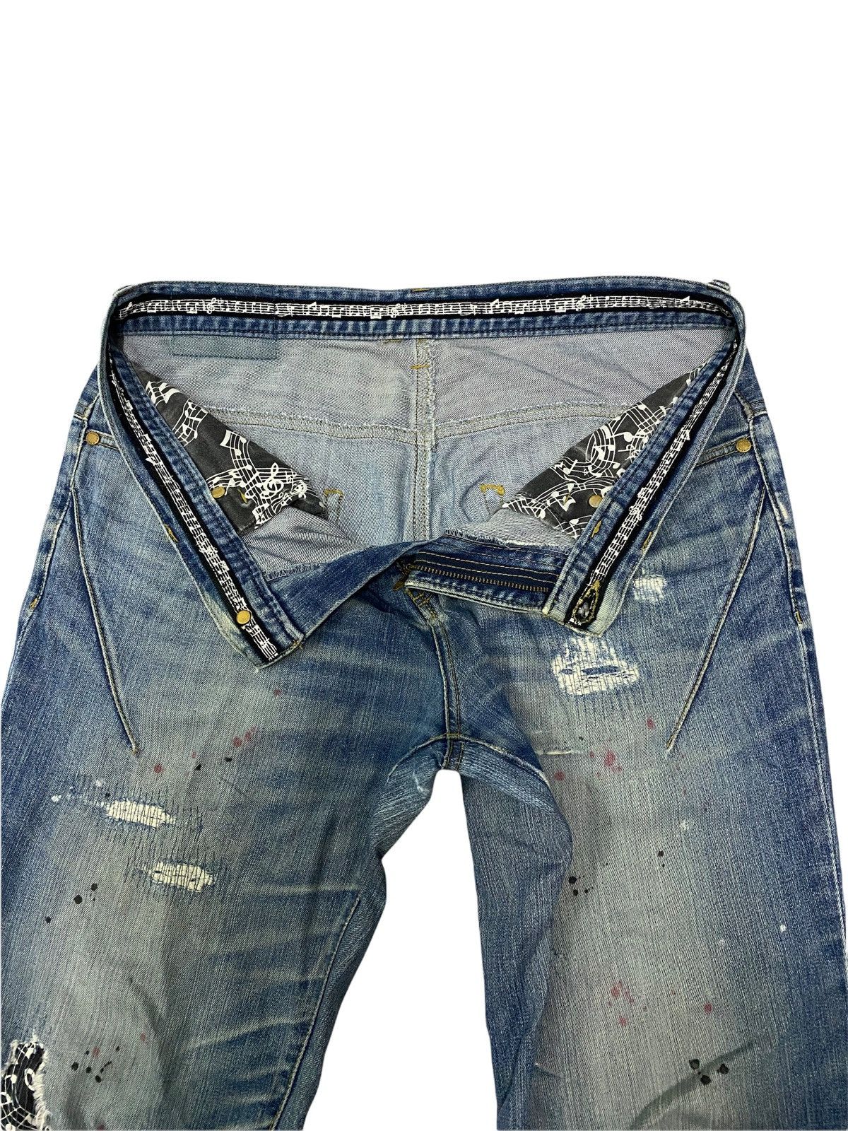 Number (N)ine Number Nine Loveless X Guild Prime Music Distressed Pants Size US 34 / EU 50 - 9 Thumbnail