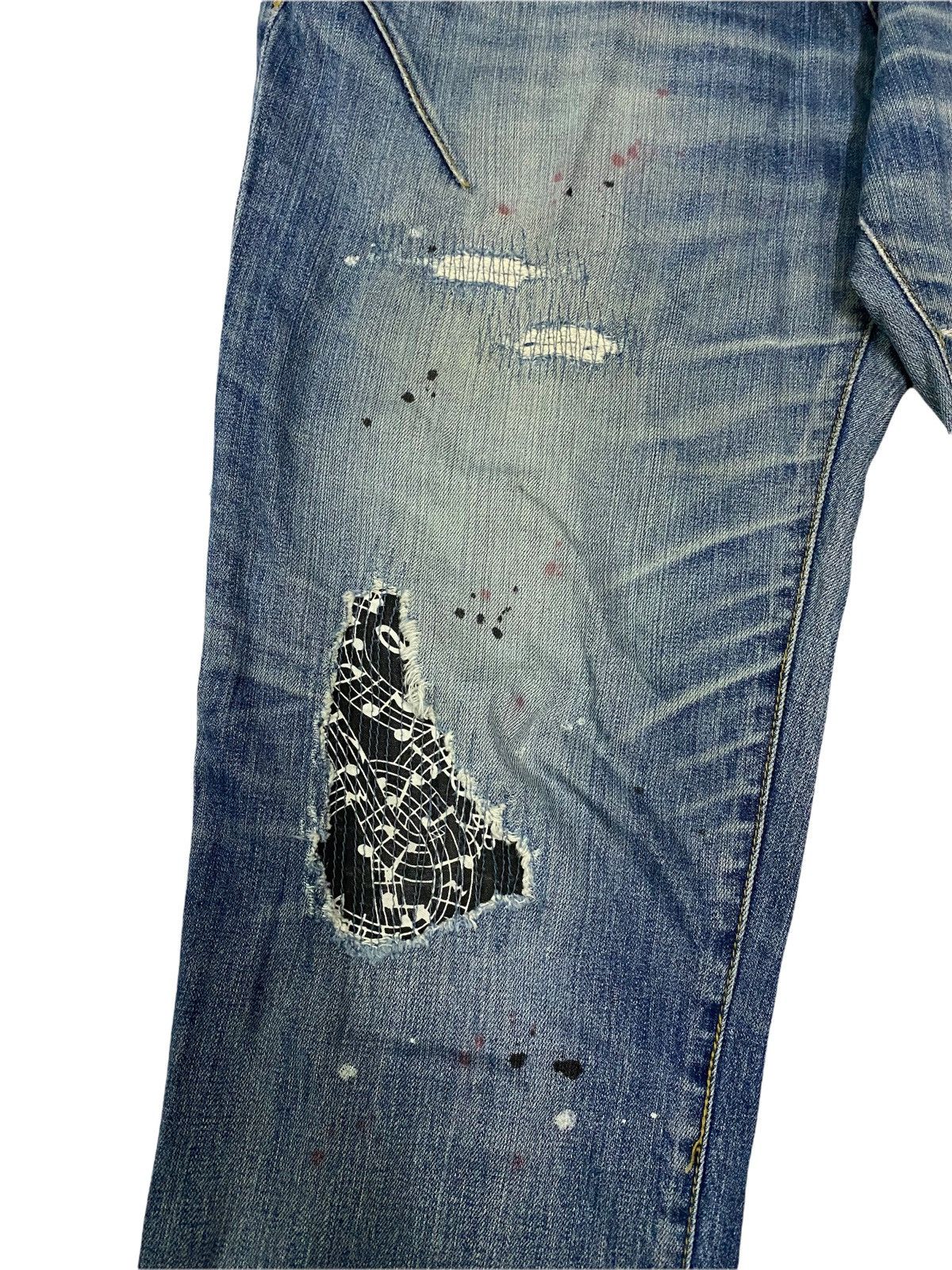 Number (N)ine Number Nine Loveless X Guild Prime Music Distressed Pants Size US 34 / EU 50 - 5 Thumbnail