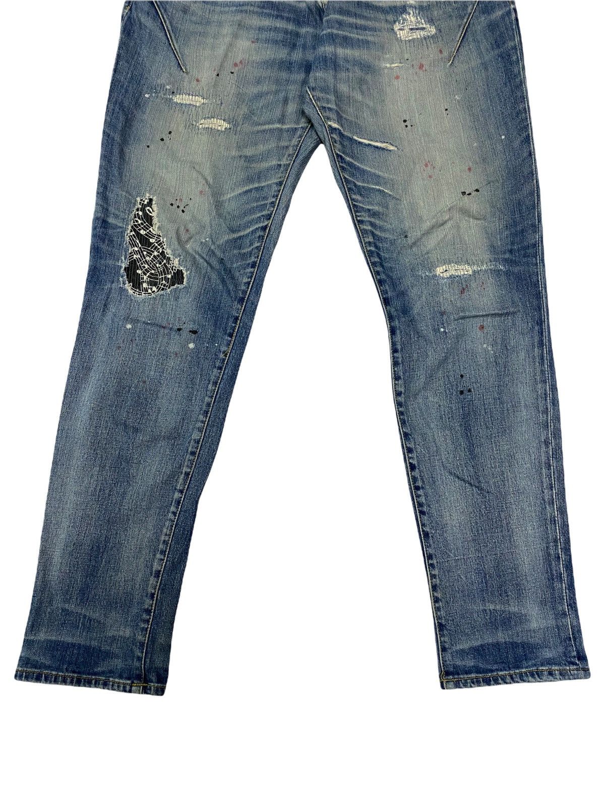 Number (N)ine Number Nine Loveless X Guild Prime Music Distressed Pants Size US 34 / EU 50 - 3 Thumbnail