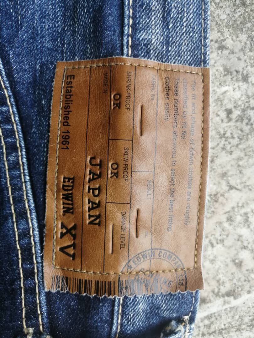Edwin × Japanese Brand Vintage Dirty Whiskers Distress Edwin Jeans Size US 31 - 13 Thumbnail