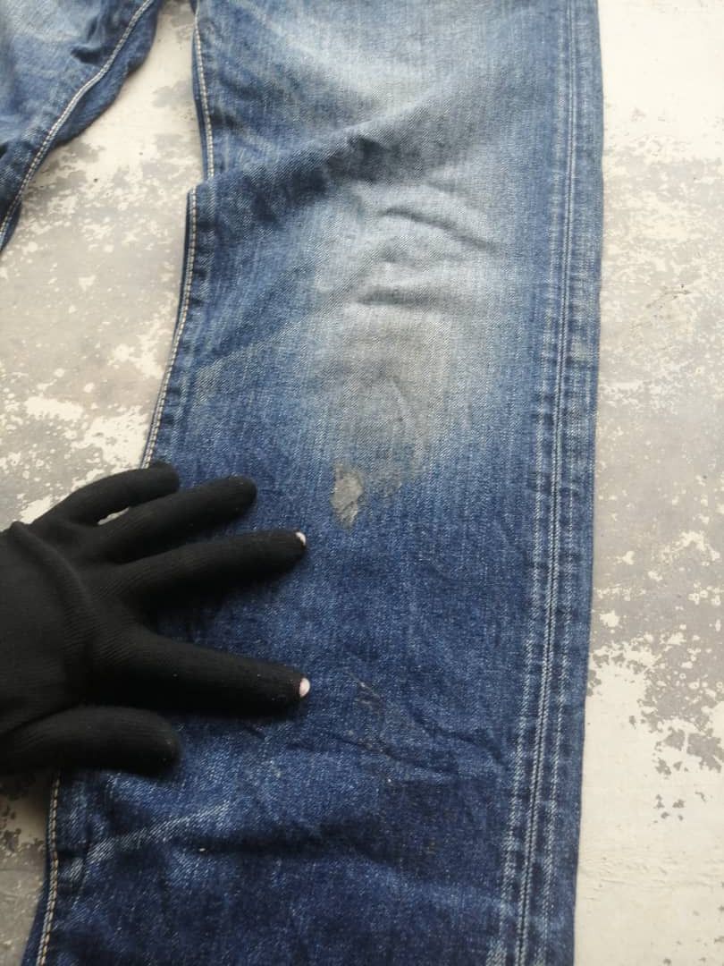 Edwin × Japanese Brand Vintage Dirty Whiskers Distress Edwin Jeans Size US 31 - 7 Thumbnail