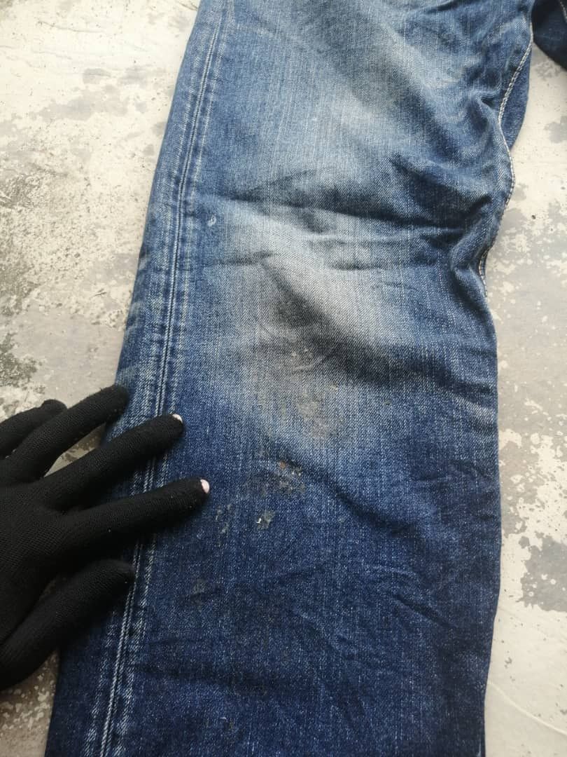 Edwin × Japanese Brand Vintage Dirty Whiskers Distress Edwin Jeans Size US 31 - 6 Thumbnail