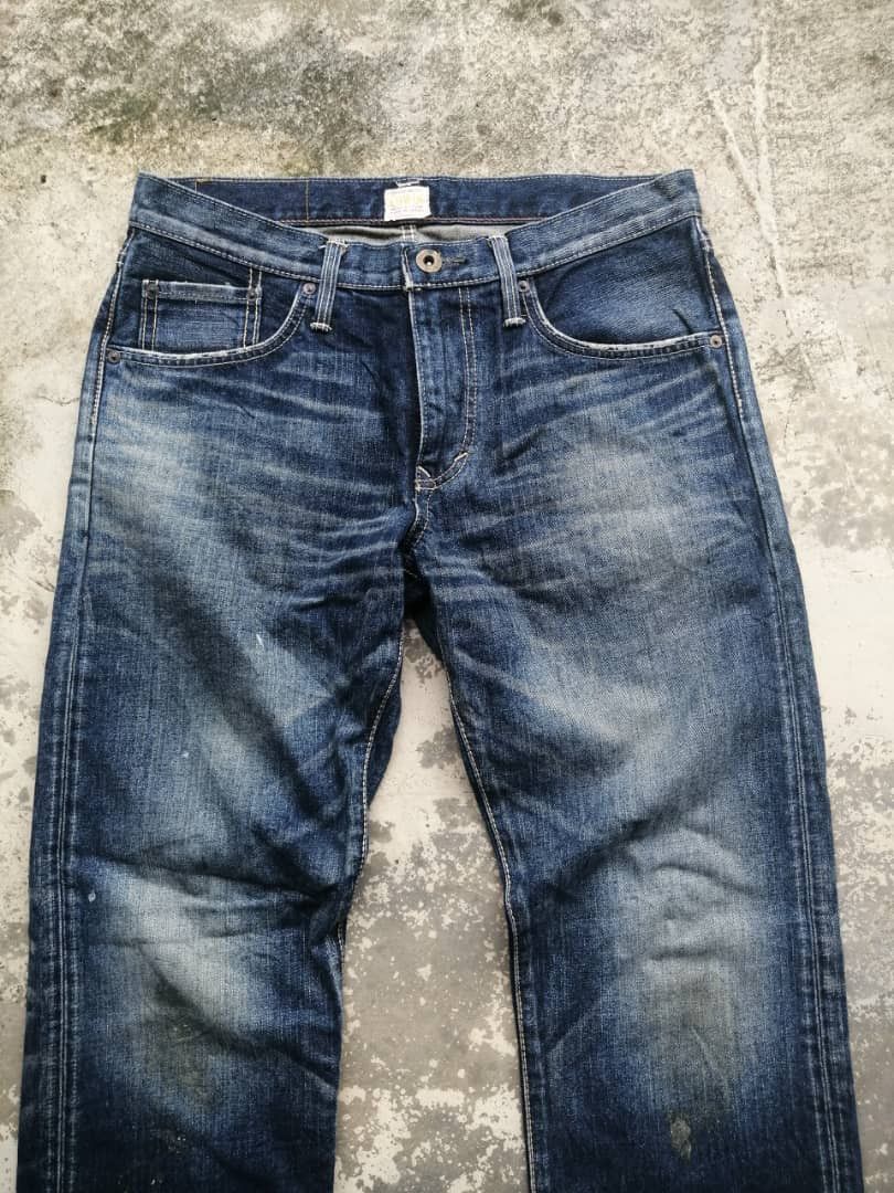 Edwin × Japanese Brand Vintage Dirty Whiskers Distress Edwin Jeans Size US 31 - 5 Thumbnail