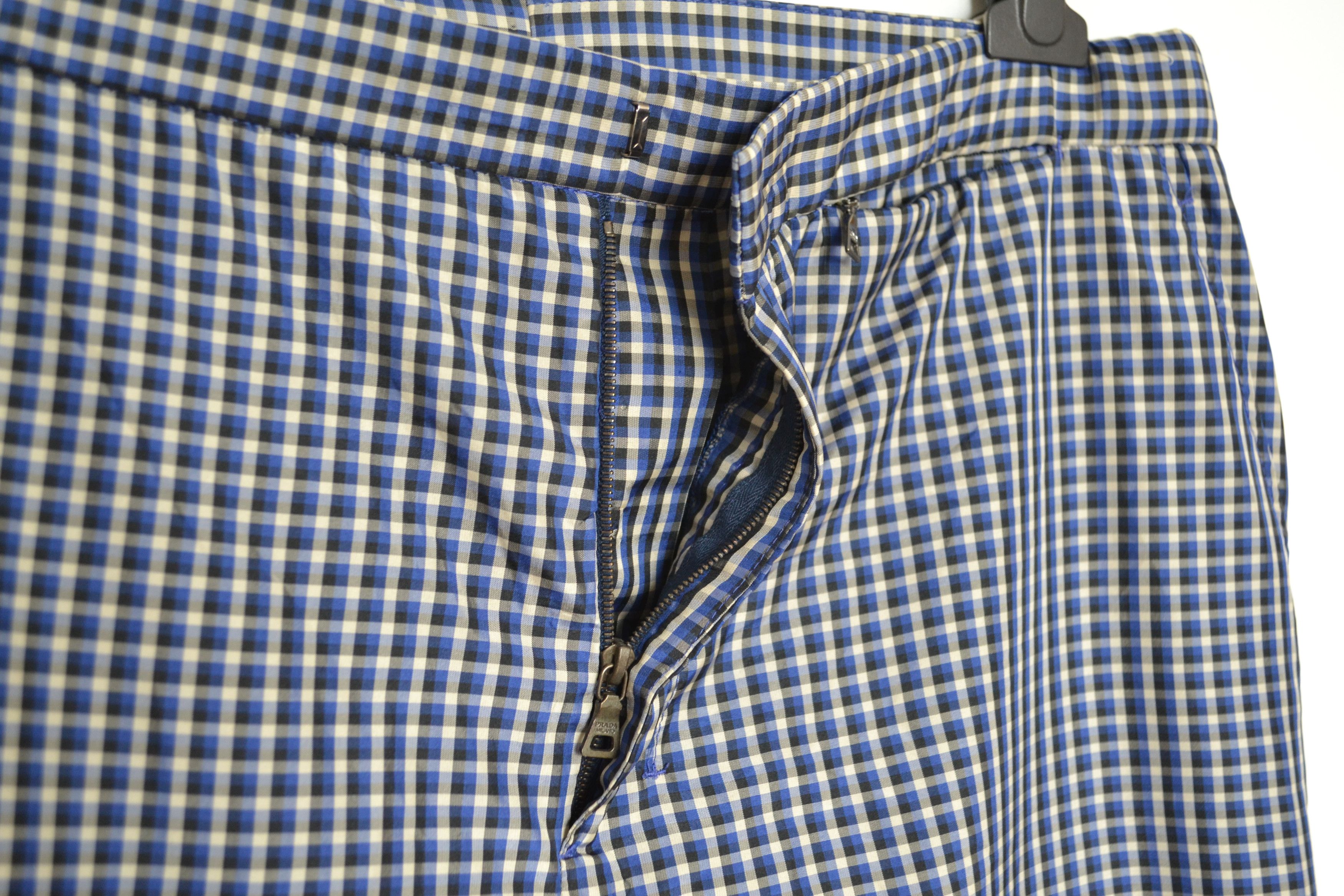 Prada PRADA Pants Nylon Sport Trousers Blue White Black 54 Size US 38 / EU 54 - 2 Thumbnail