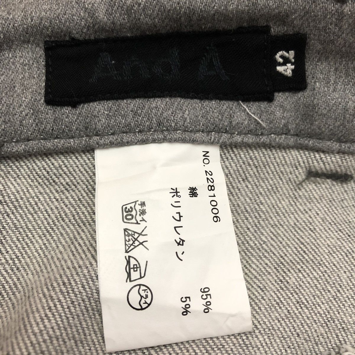 And A And.A Nice Design Slim Skinny japanese brand Size US 31 - 7 Thumbnail