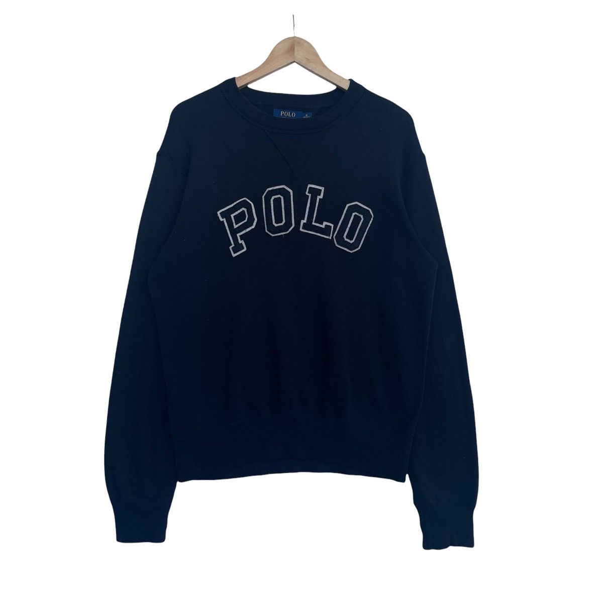 Polo Ralph Lauren × Ralph Lauren Polo Ralph Lauren Black Crewneck Sweatshirt Size US L / EU 52-54 / 3 - 1 Thumbnail