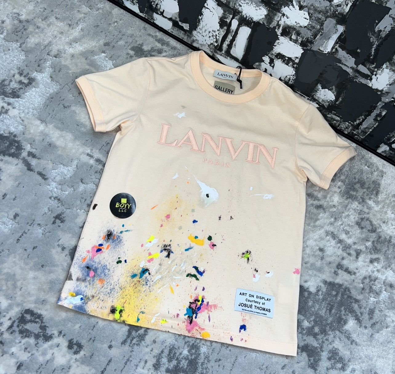Gallery dept lanvin paint splatter t shirt