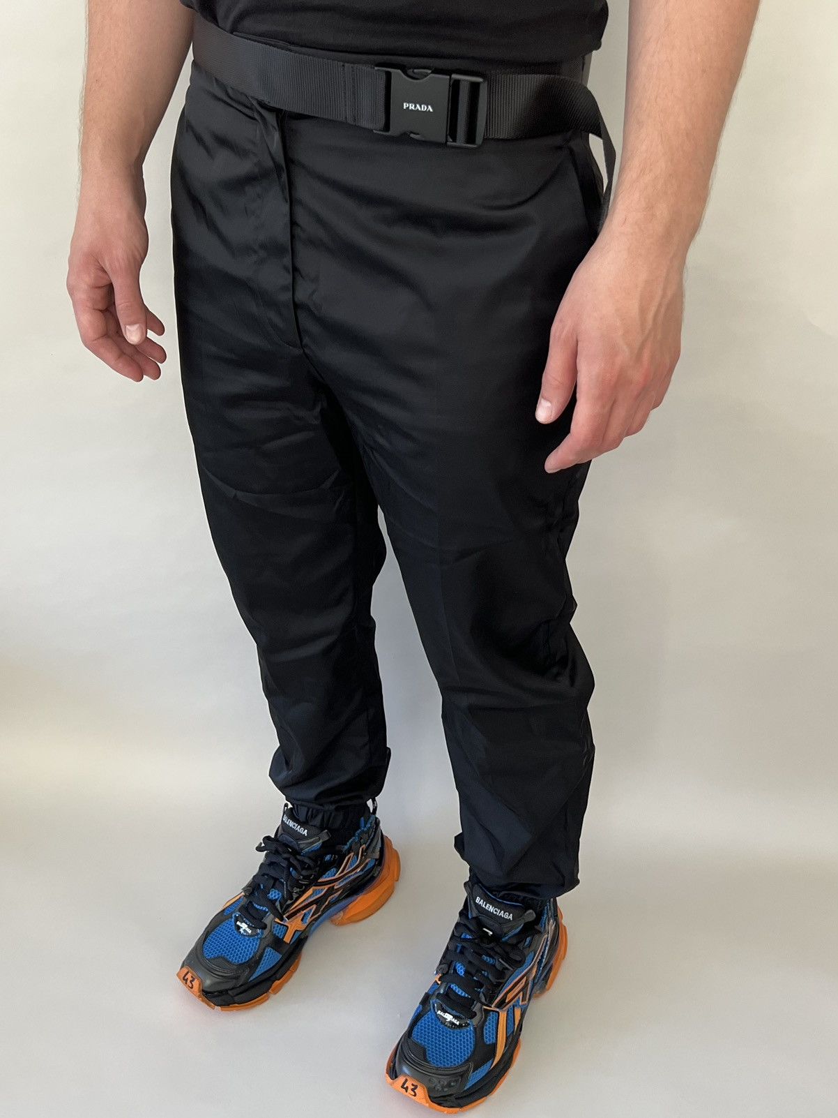Prada $1.7k Re-Nylon Gabardine Trackpants Size US 30 / EU 46 - 2 Thumbnail