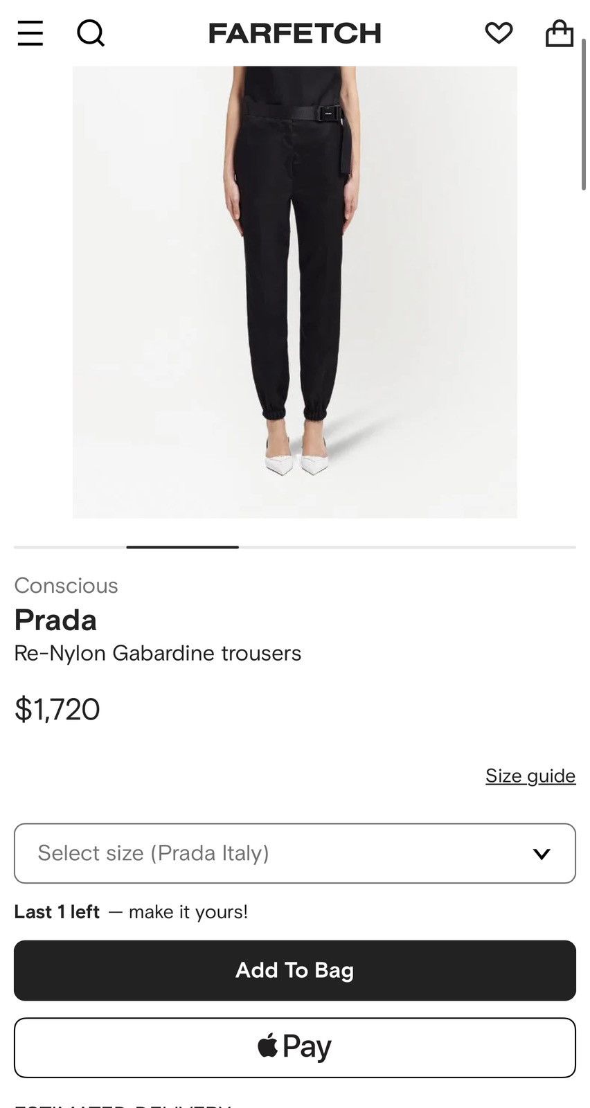 Prada $1.7k Re-Nylon Gabardine Trackpants Size US 30 / EU 46 - 8 Thumbnail